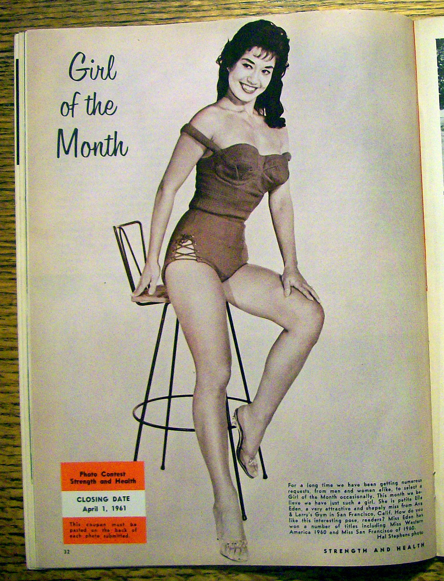 Strength & Health Magazine-April 1961-Betty & Bill