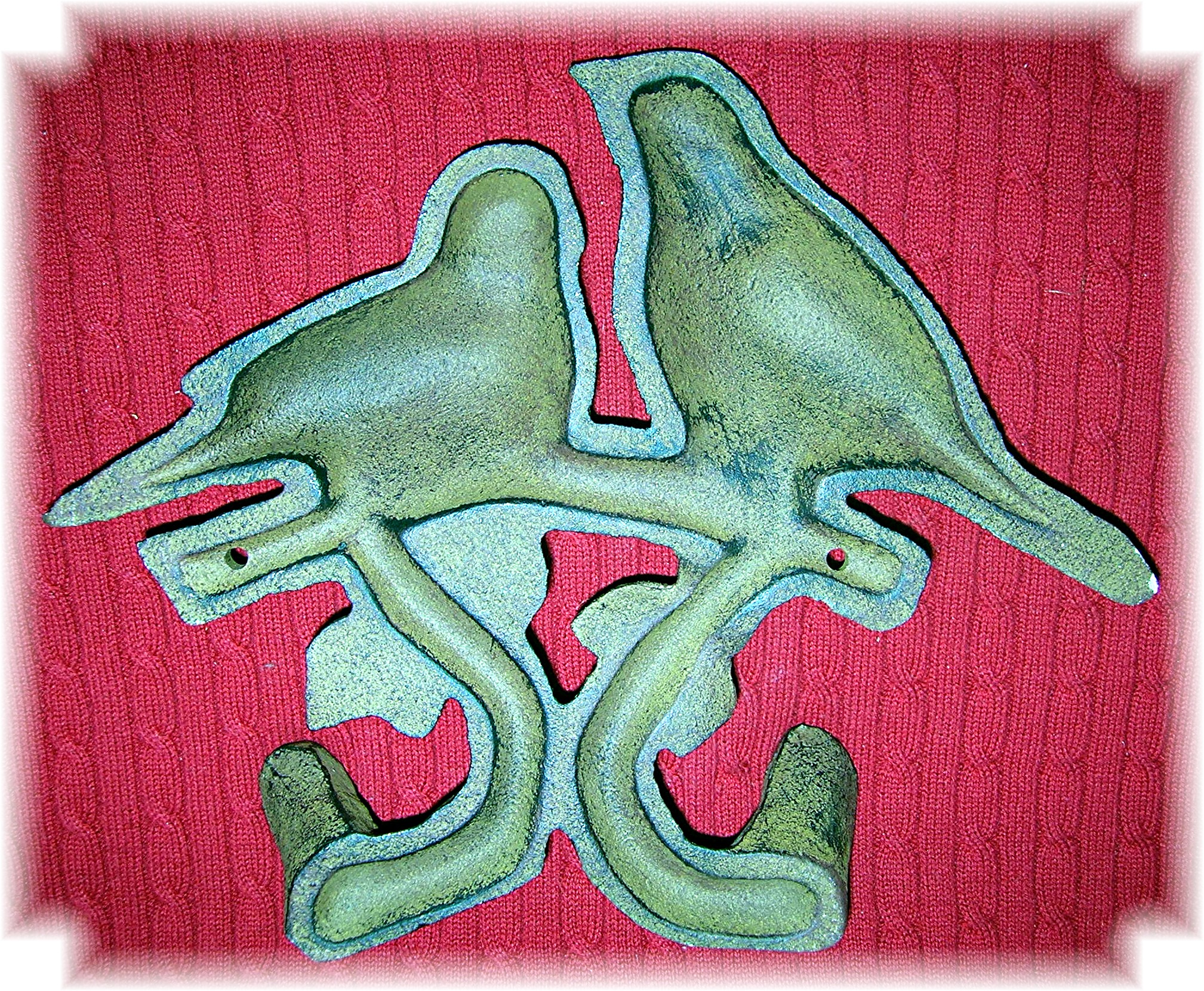 Birds Cast iron with Coat Hooks Screws Antique
