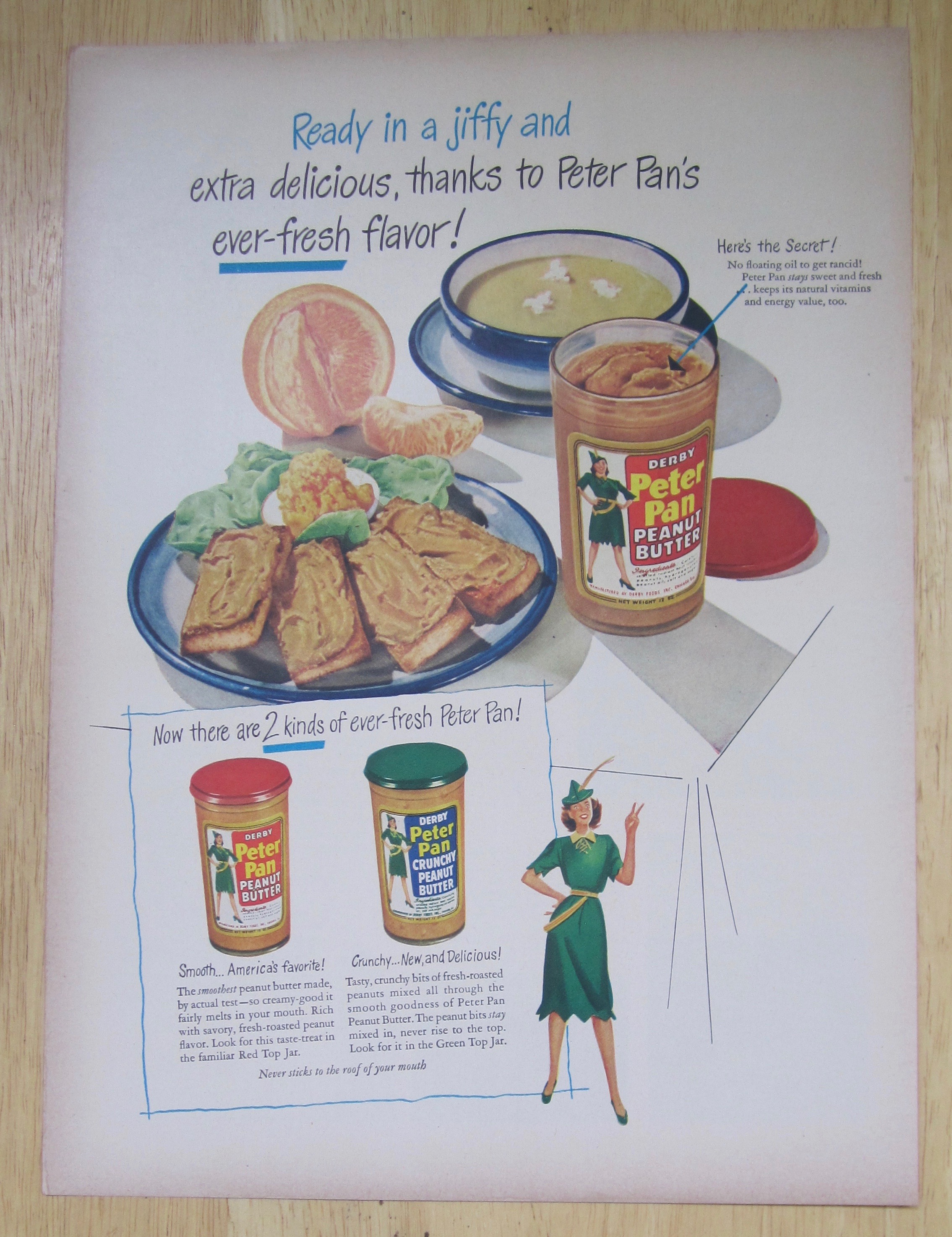 1949 Derby's Peter Pan Peanut Butter