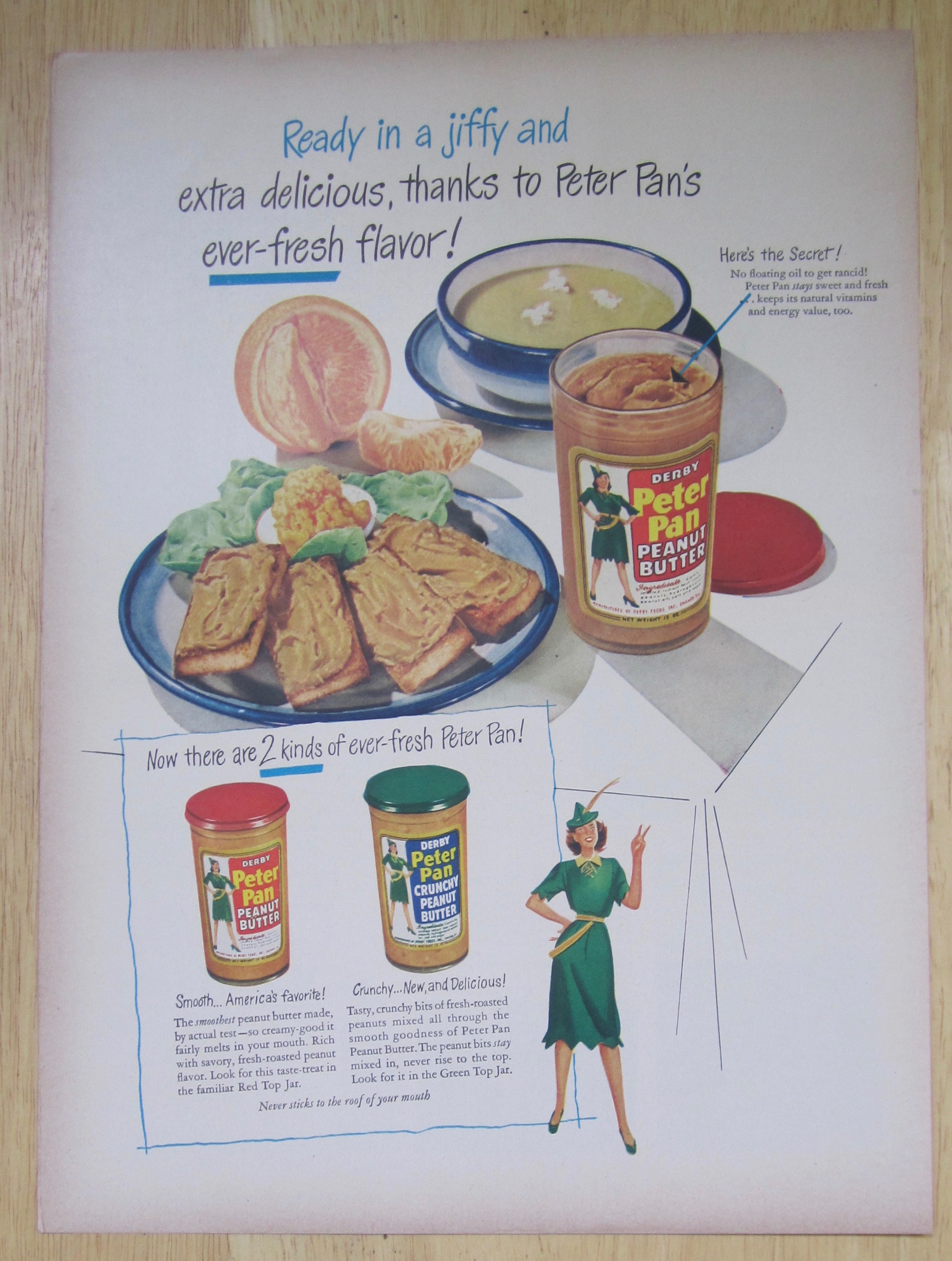 1949 Derby's Peter Pan Peanut Butter