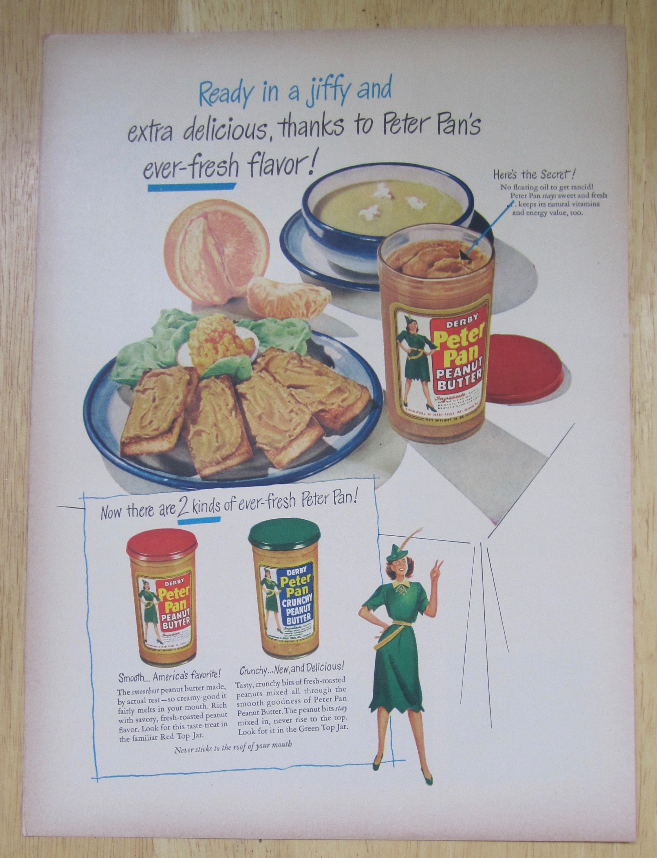 1949 Derby's Peter Pan Peanut Butter