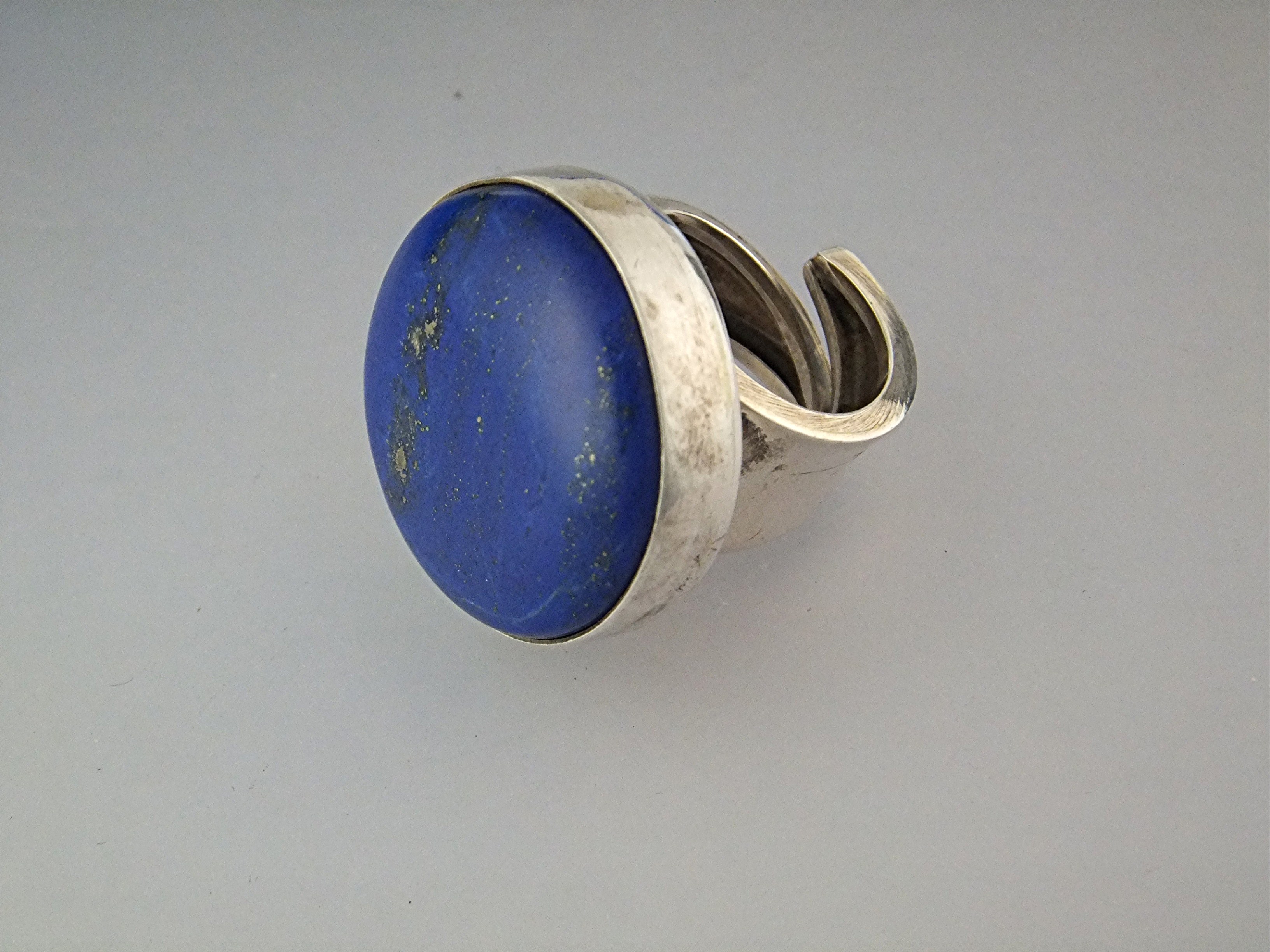 David Troutman Sterling Silver Afghan Lapis Ring