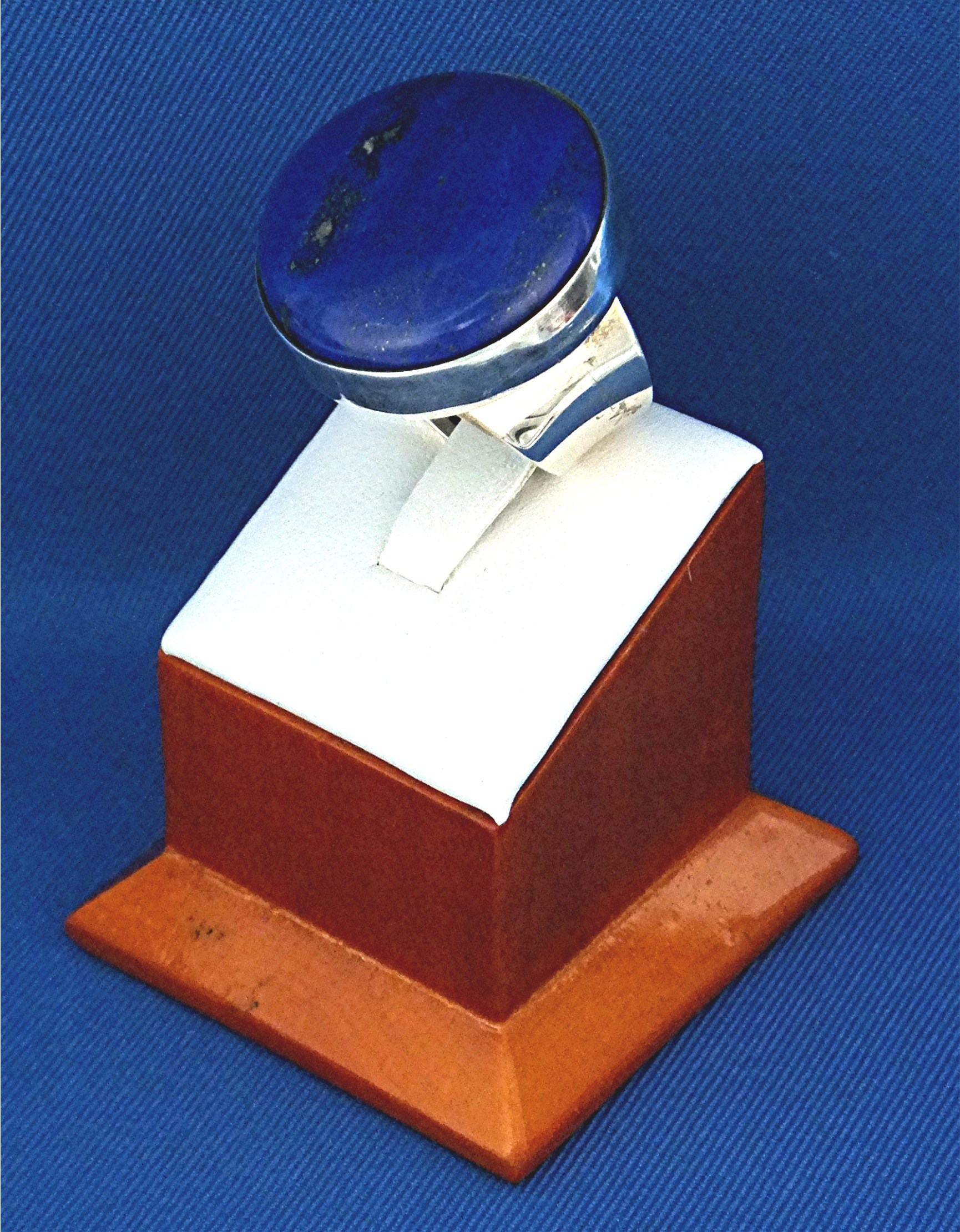 David Troutman Sterling Silver Afghan Lapis  Ring
