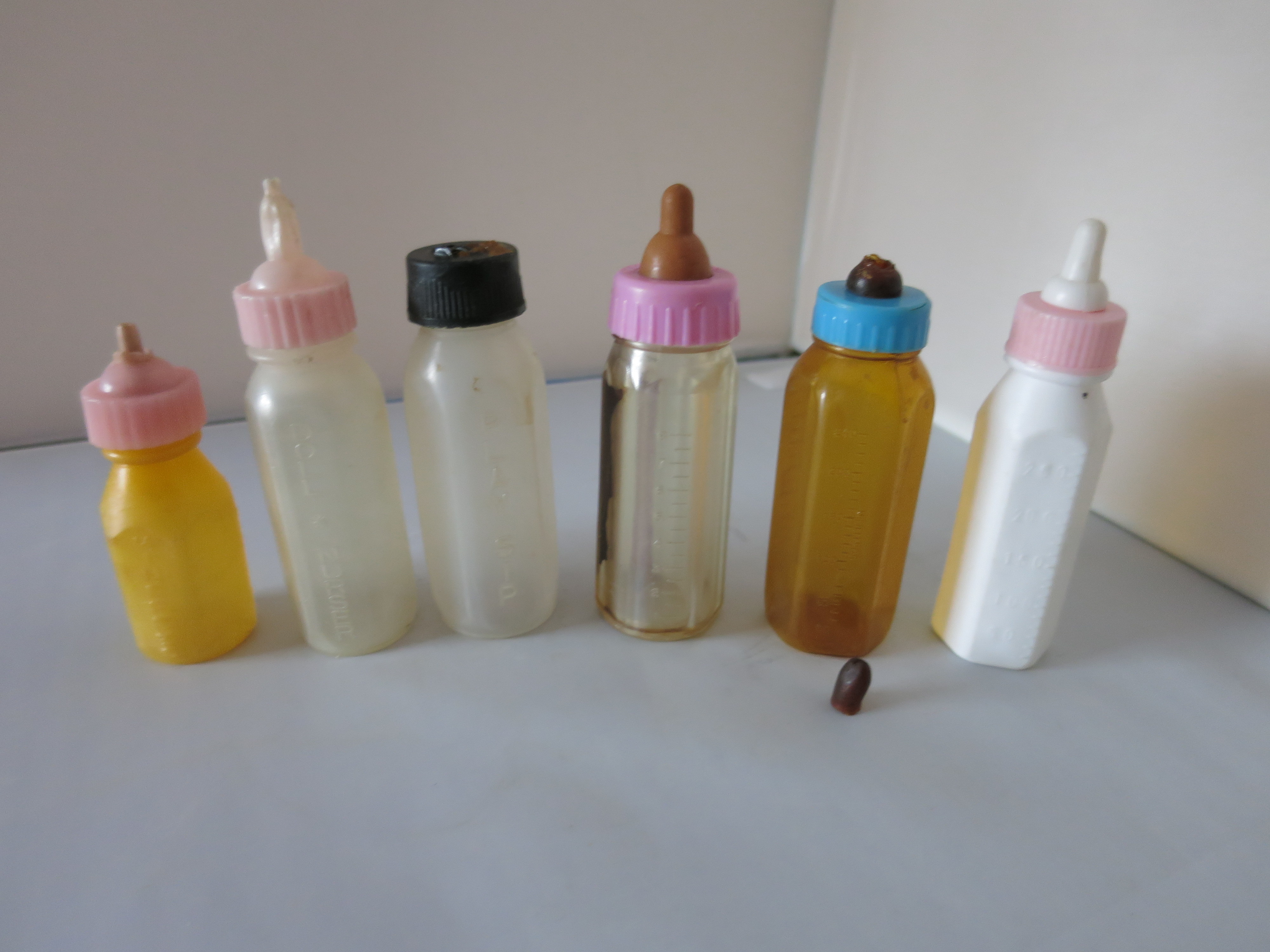 Doll Bottle Replacements lot of 6 doll bottles