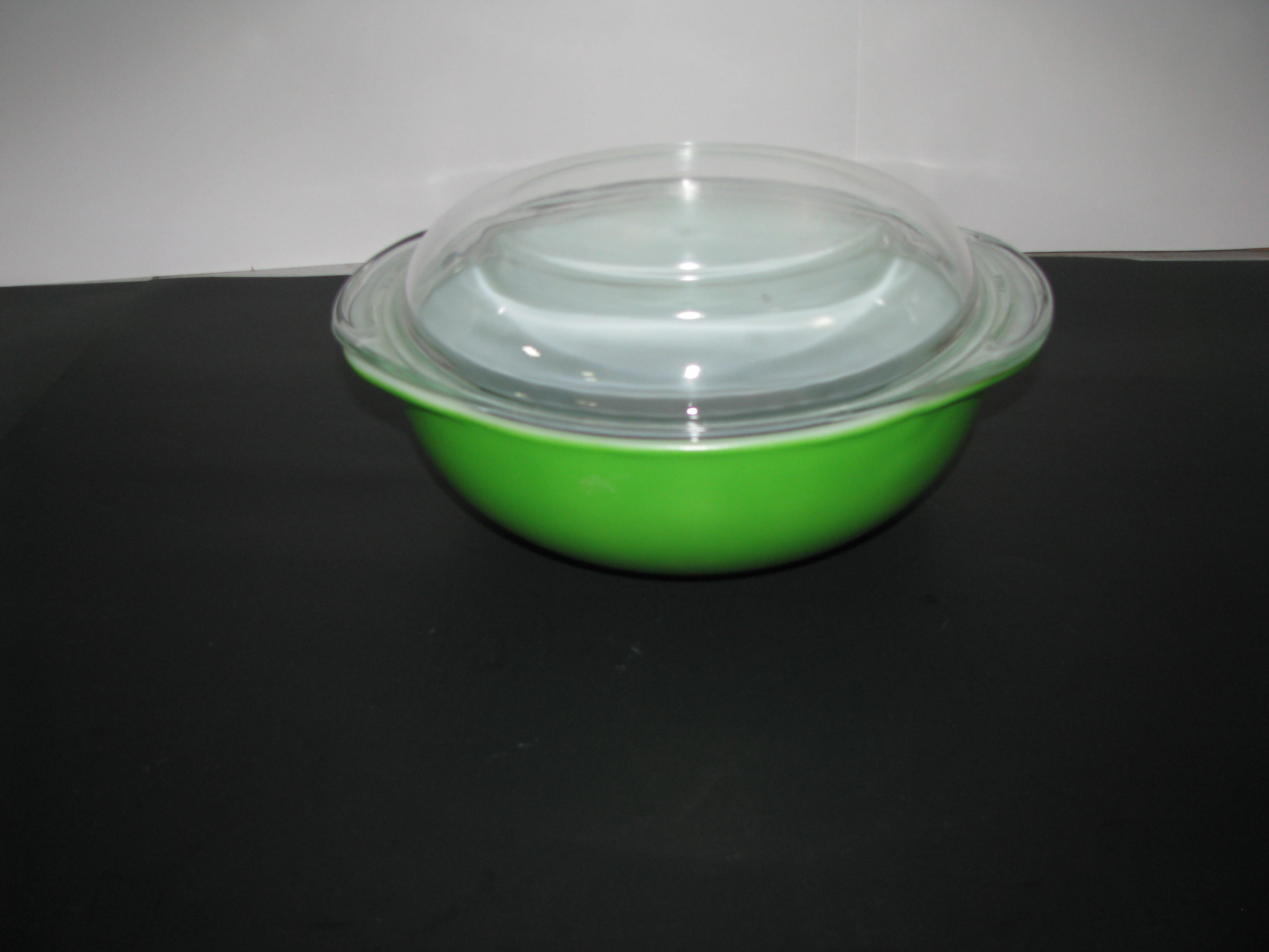 Vintage Pyrex Green Casserole Dish