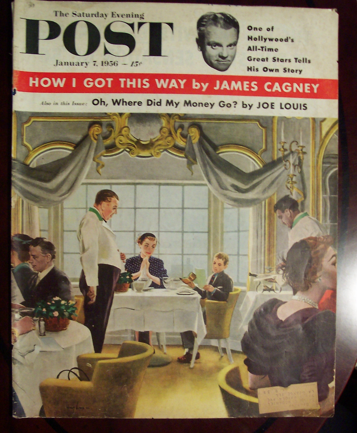 Saturday Evening Post Cover By Hughes - Jan 7, 1956
