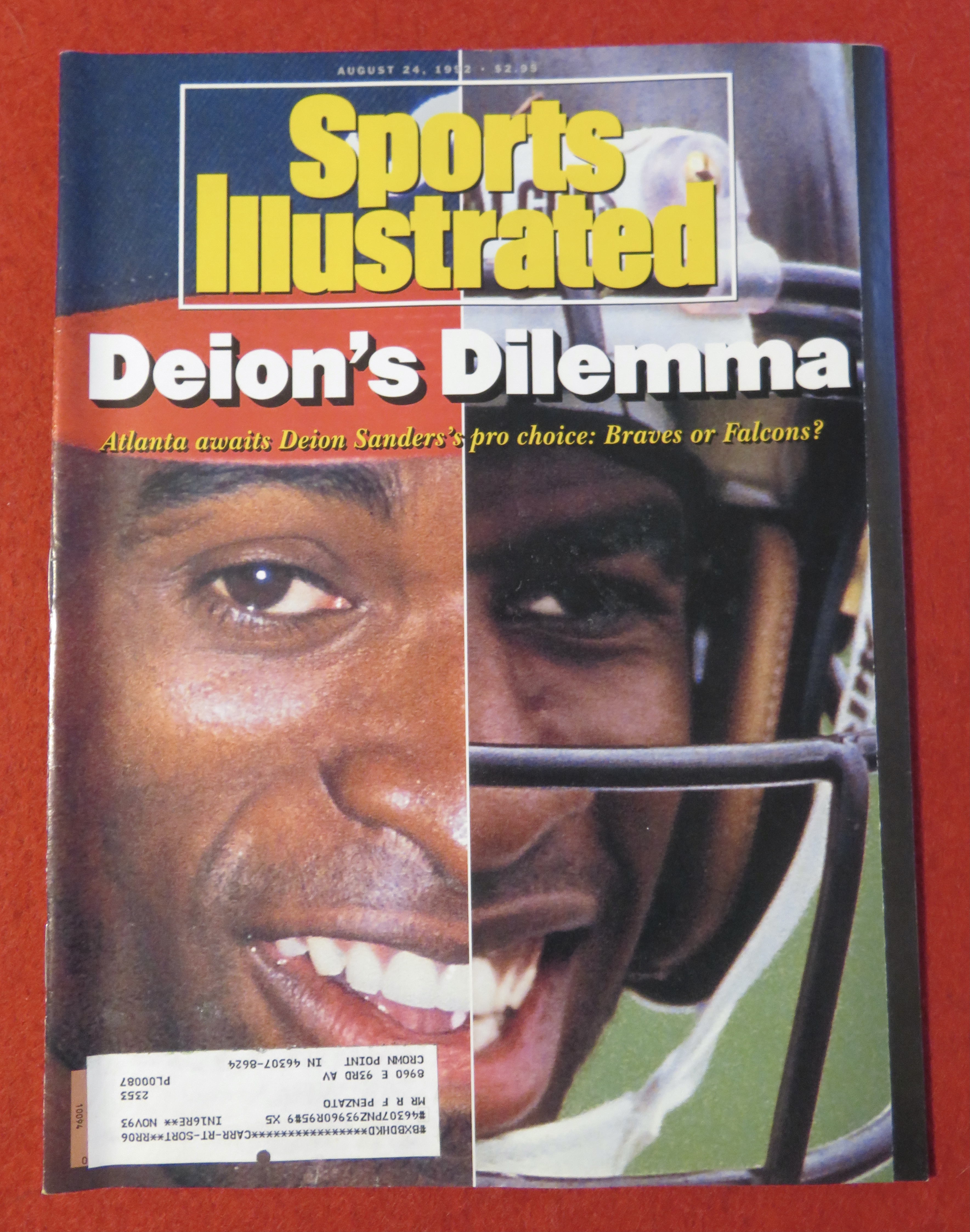 Sports Illustrated Magazine-August 24, 1992-D Sanders