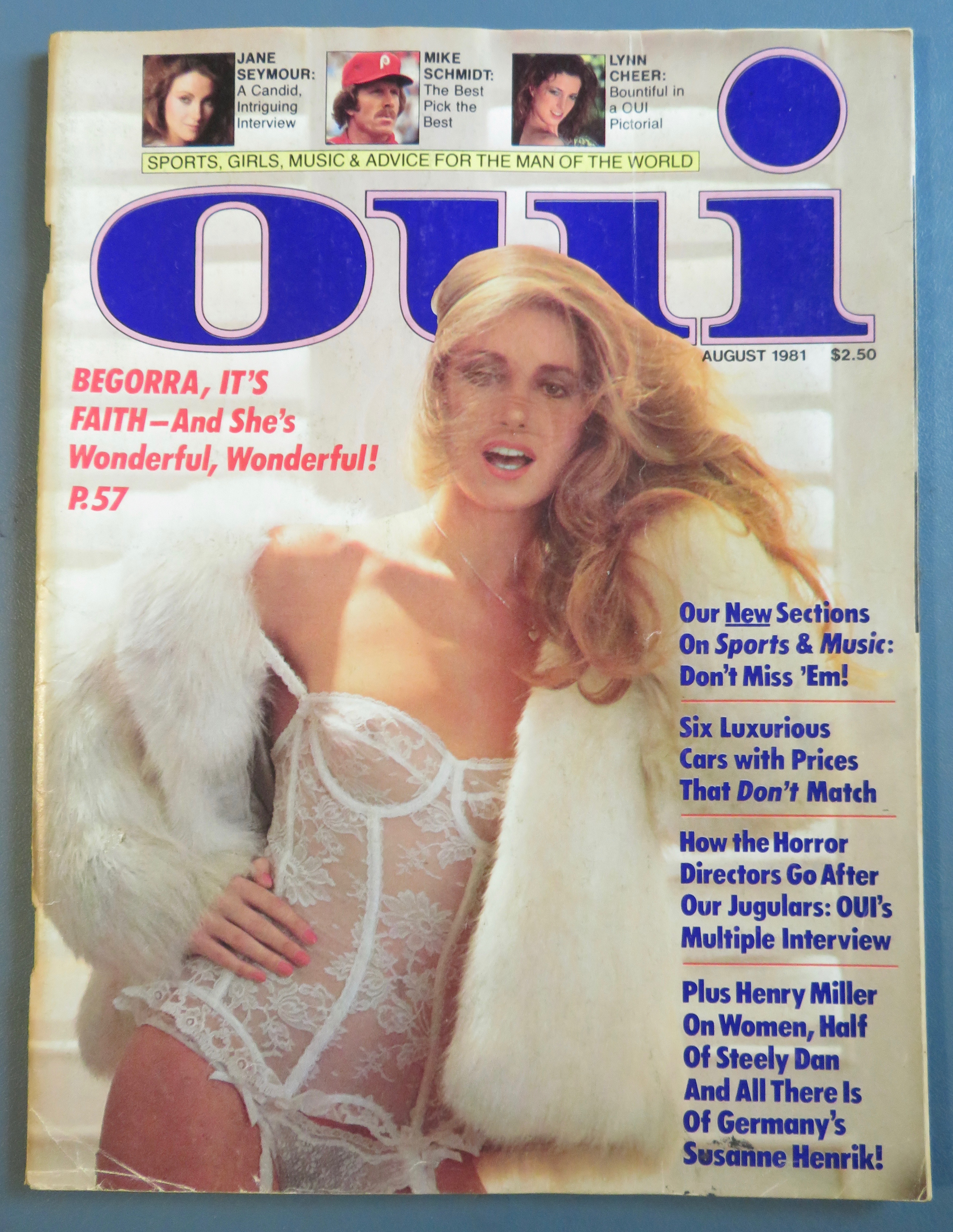 Oui Magazine August 1981 Faith