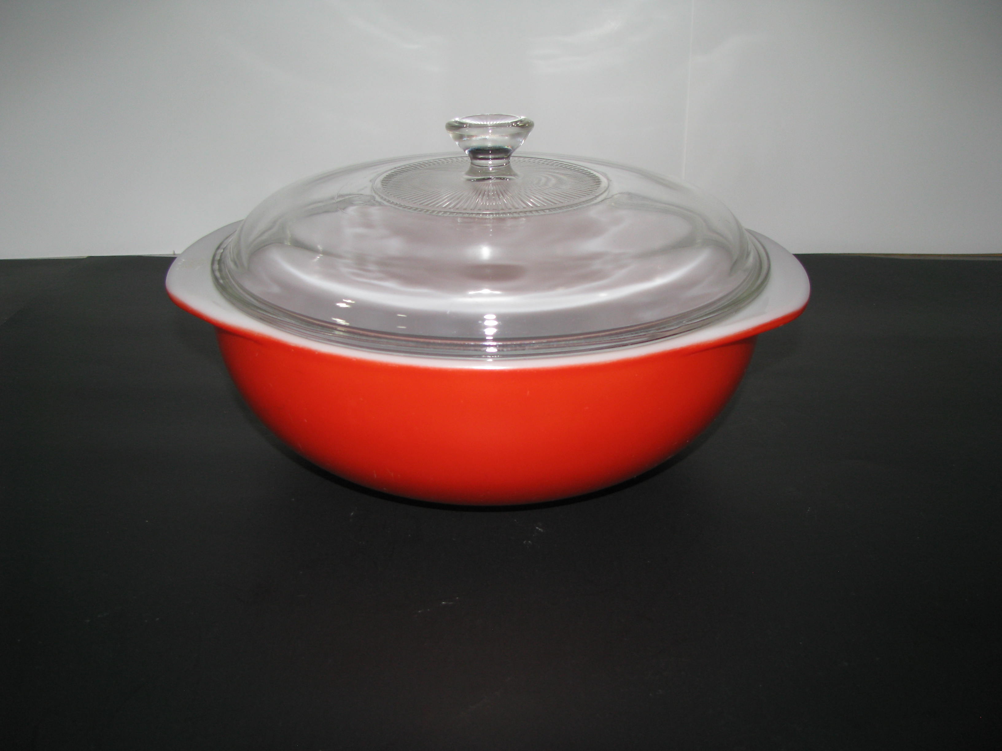 Vintage Pyrex Red Casserole Dish