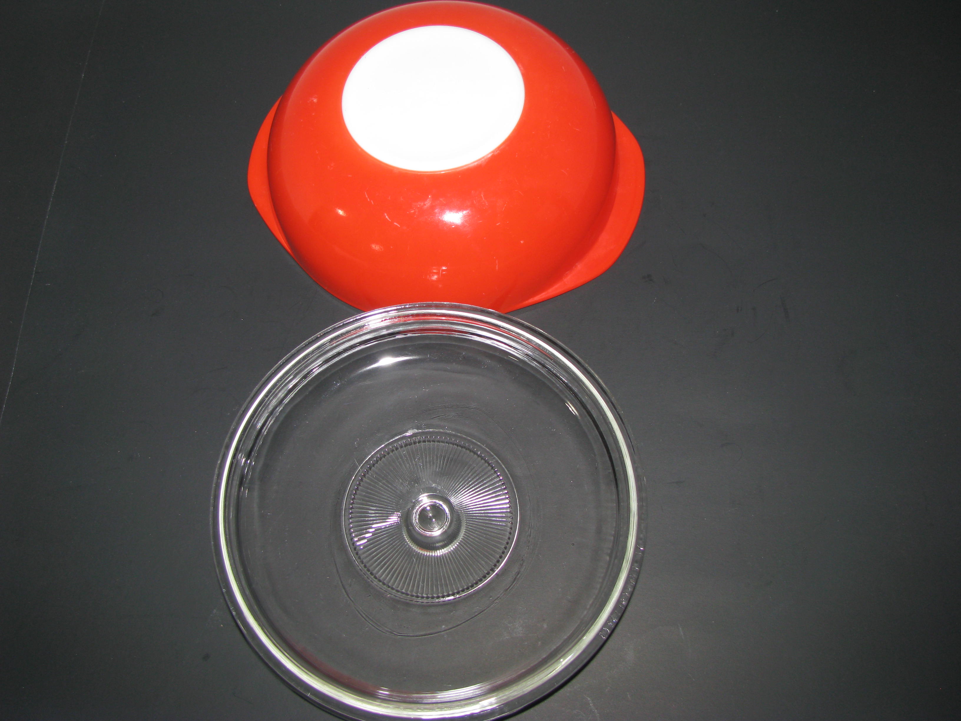Vintage Pyrex Red Casserole Dish