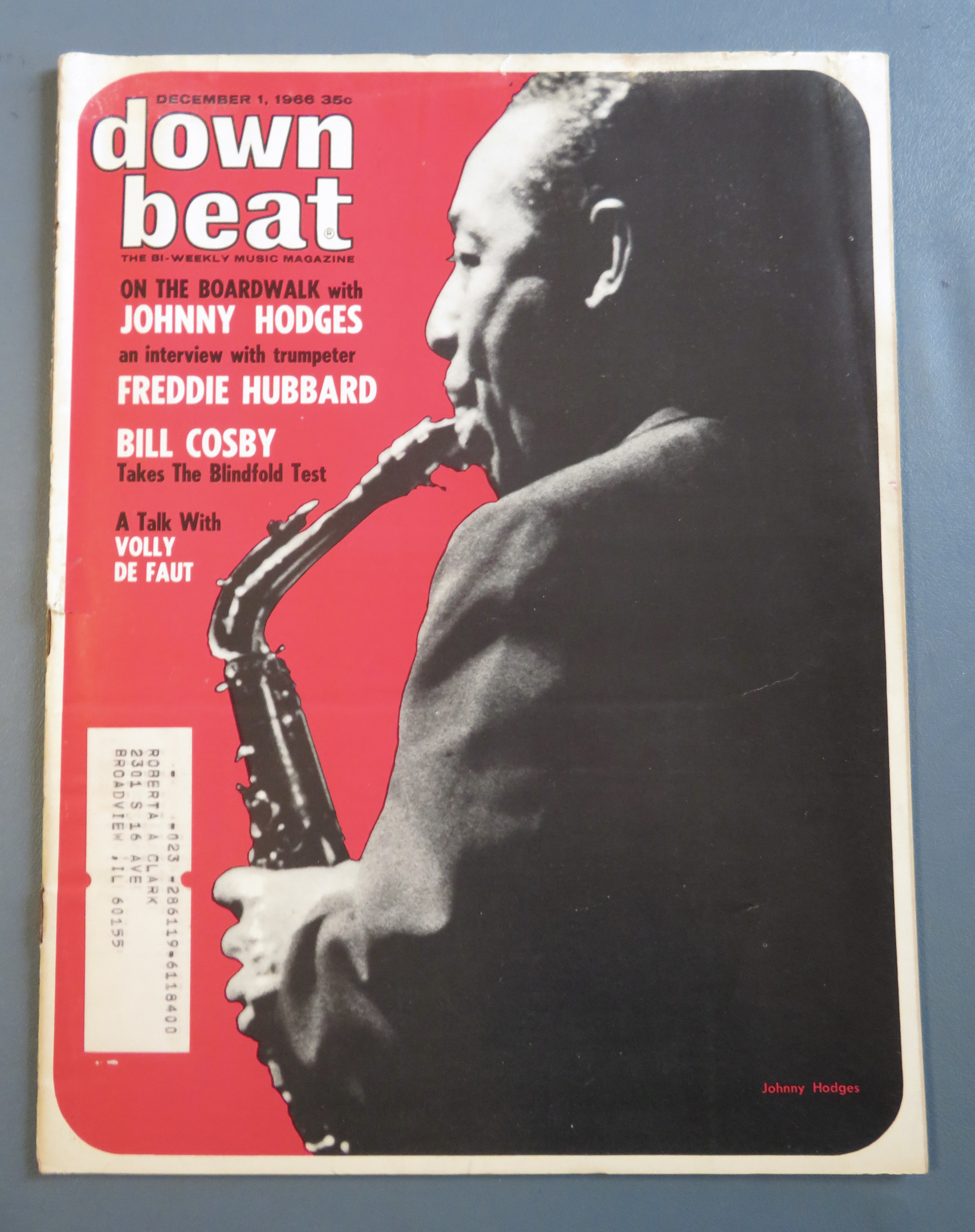 Downbeat Magazine December 1, 1966 Johnny Hodges