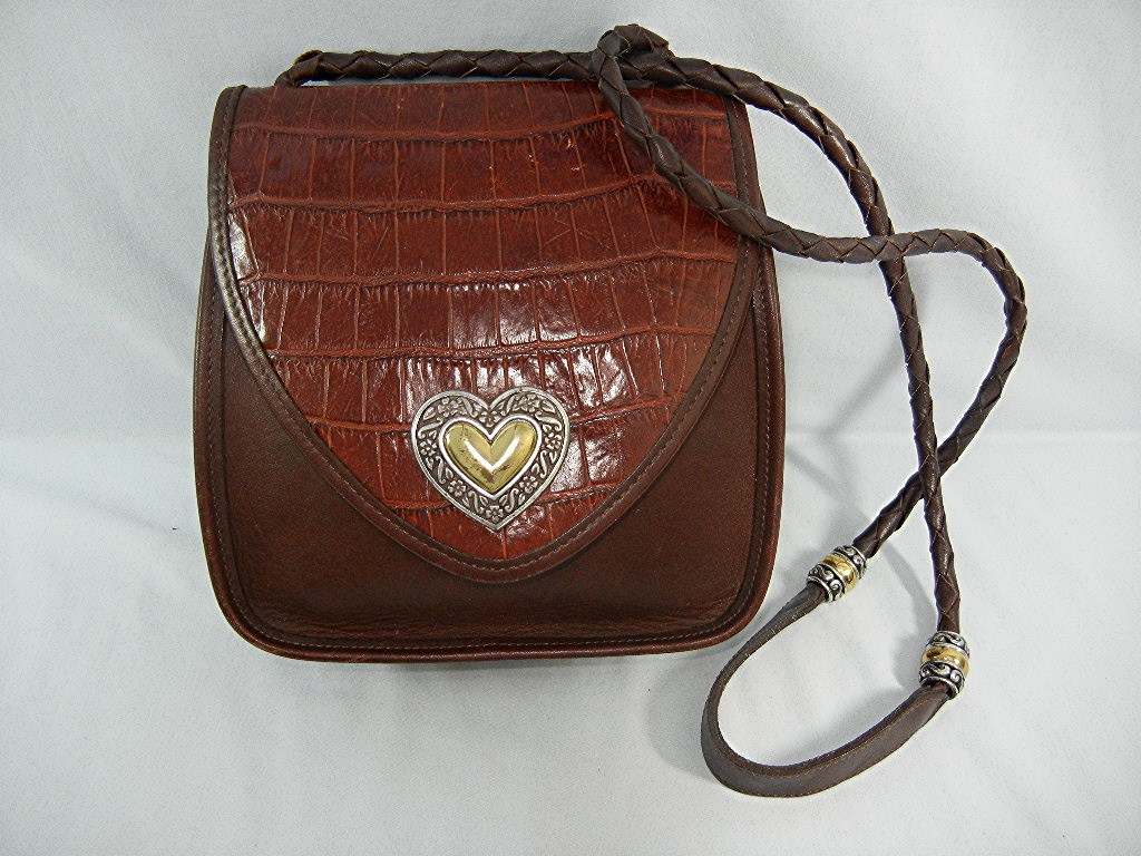 Brighton crossbody Moc Croc vintage