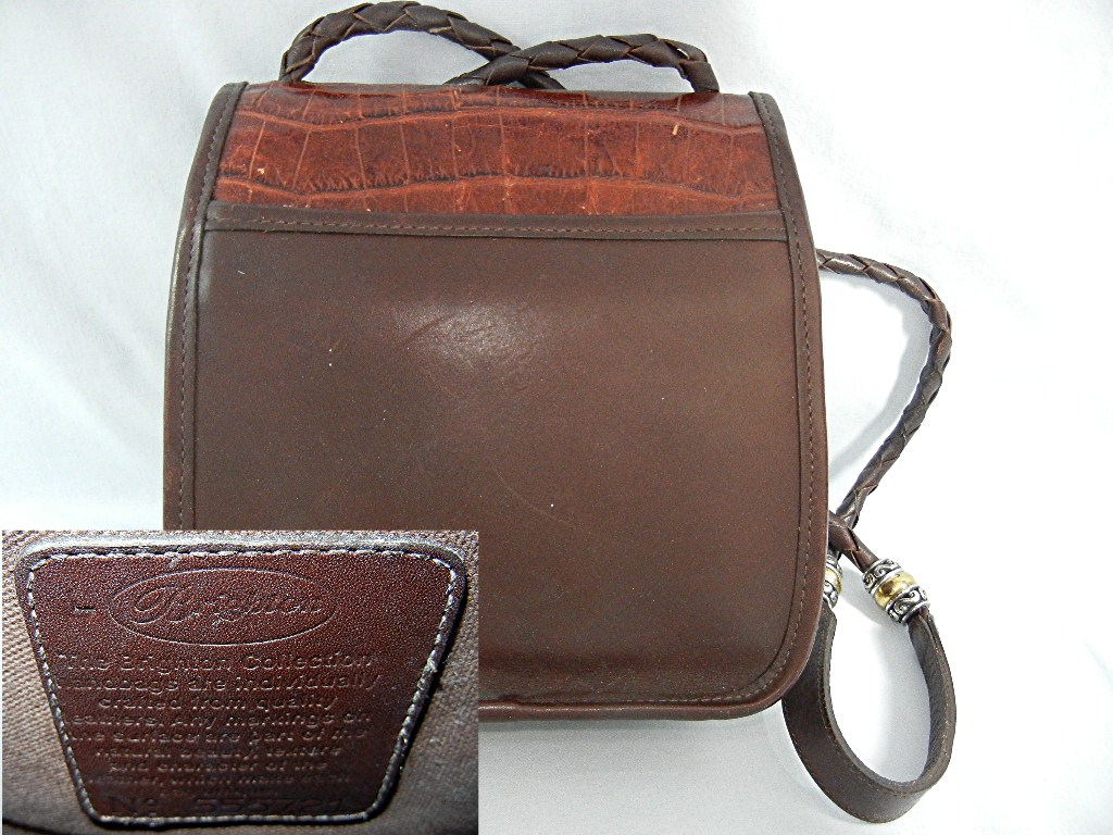 Brighton crossbody Moc Croc vintage
