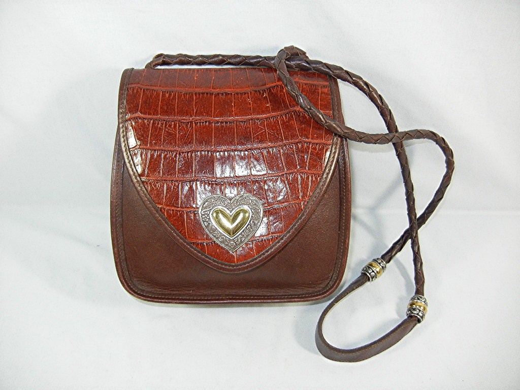 Brighton crossbody Moc Croc vintage