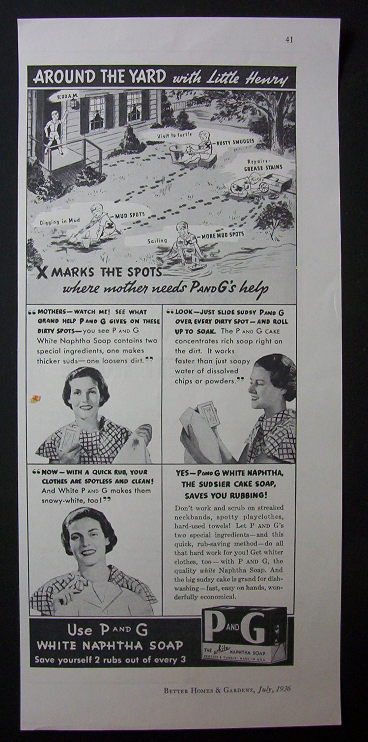 1936  P & G  White  Naphtha  Soap