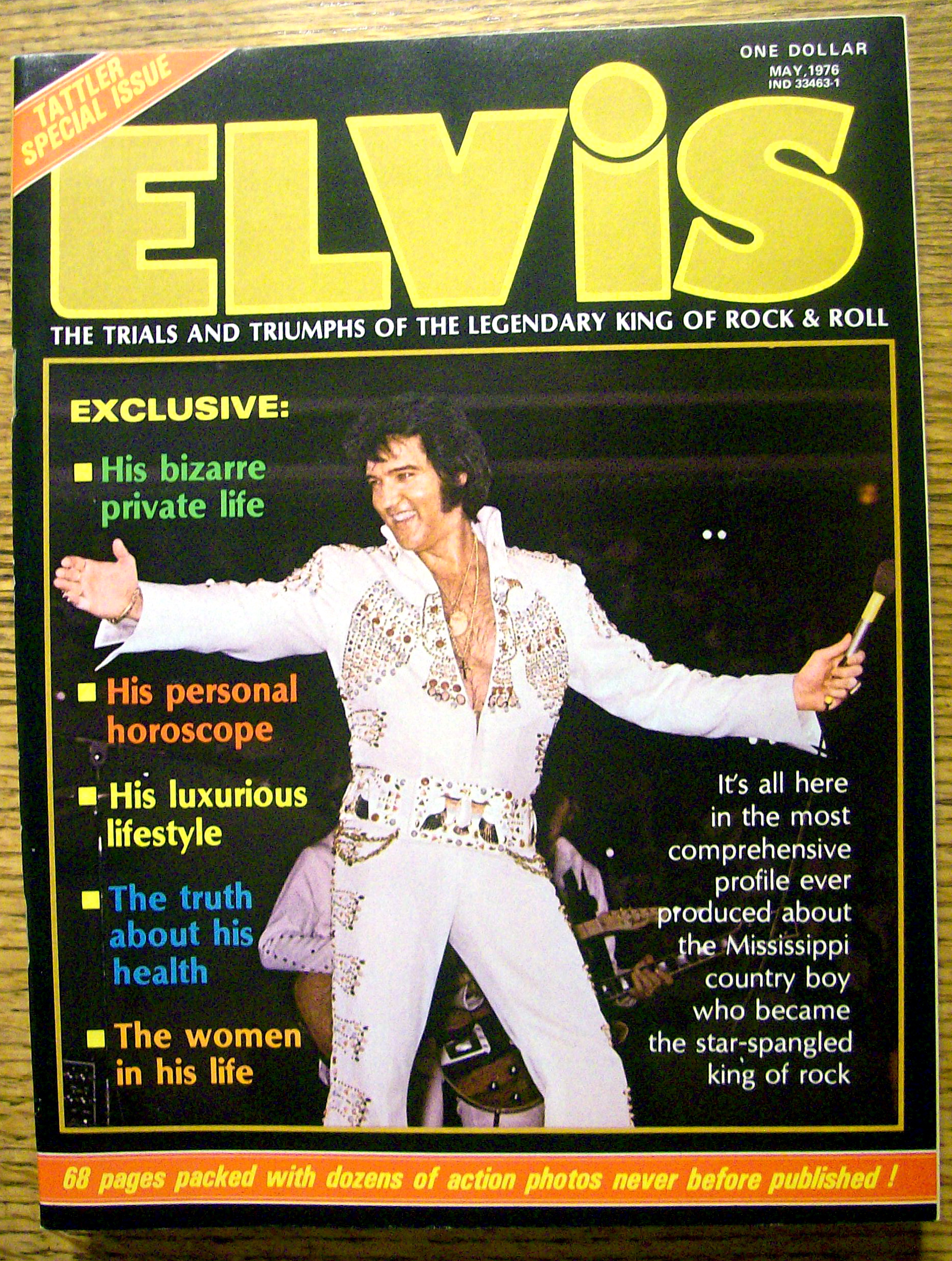 Elvis (Tattler Issue) Magazine-May 1976-Elvis Presley