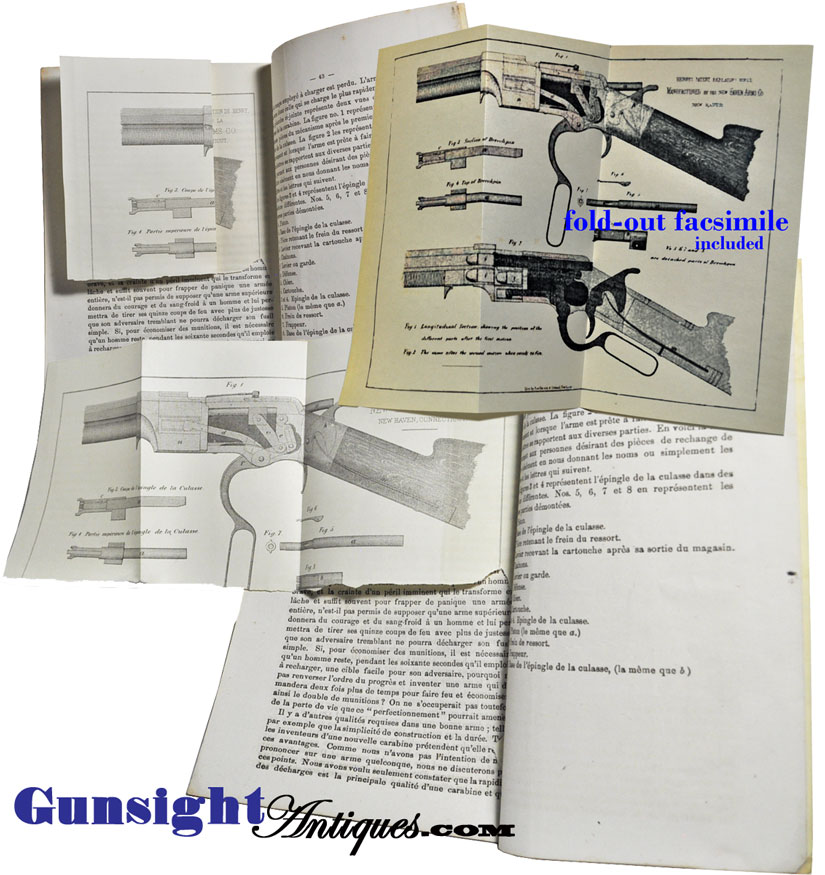 ultra-Rare! ORIGINAL – 1865 HENRY RIFLE CATALOGUE / Brochure
