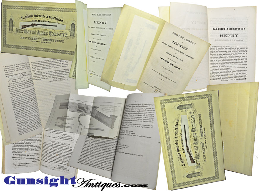 ultra-Rare! ORIGINAL – 1865 HENRY RIFLE CATALOGUE / Brochure