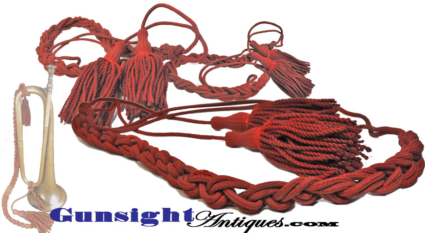 original! mid 1800s Artillery BUGLE CORD