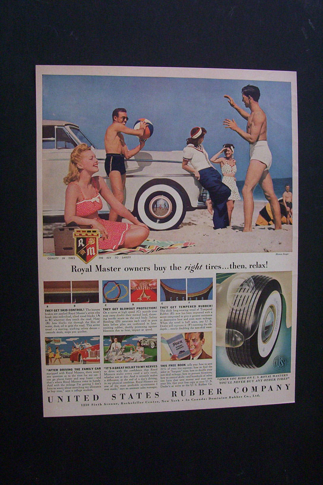 1941 Dual Ad: Union Pacific  & U.S. Rubber Co.