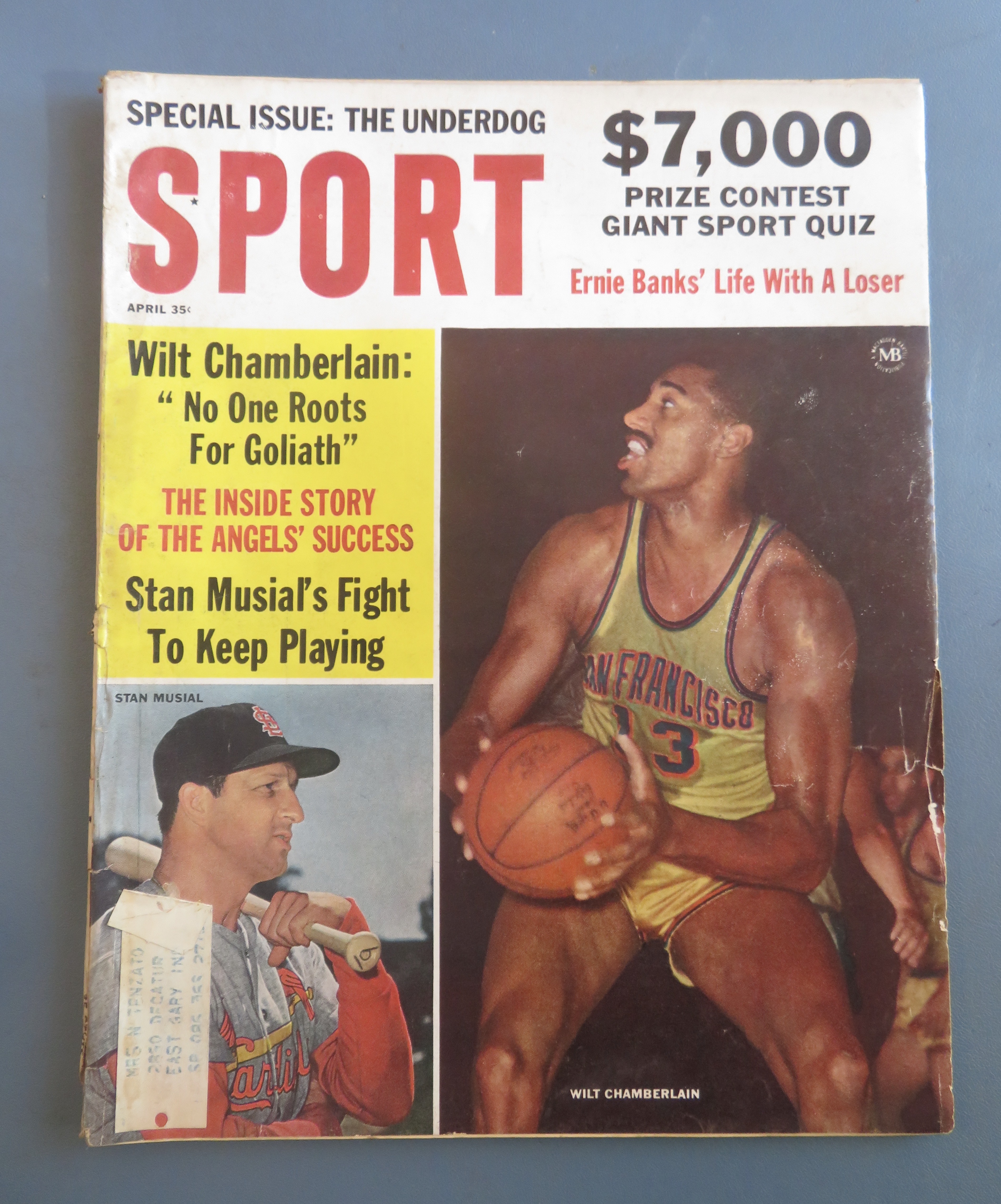 Sport Magazine April 1963 Wilt Chamberlain/Stan Musial