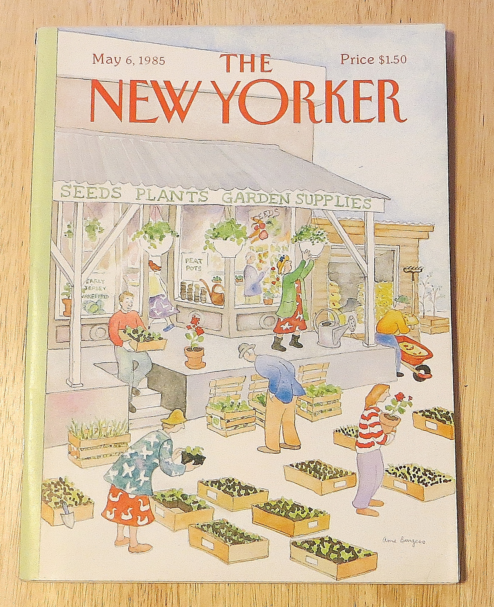 New Yorker Magazine May 6, 1985 Garden Supplies
