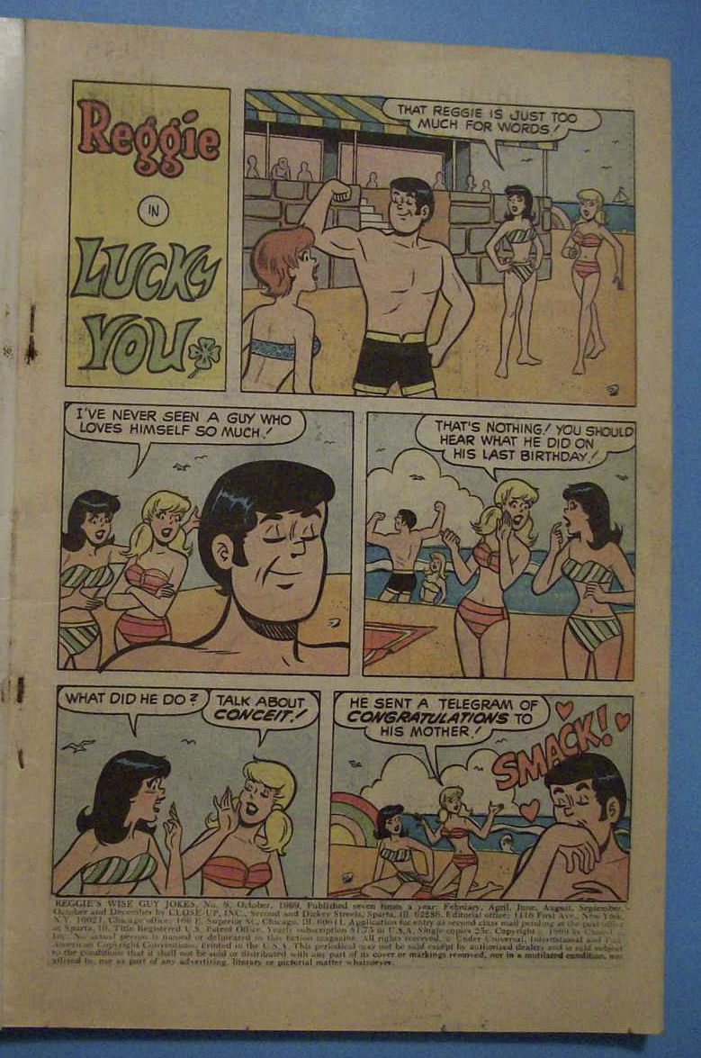 Reggie's Jokes Comics - October 1969 - Lucky You