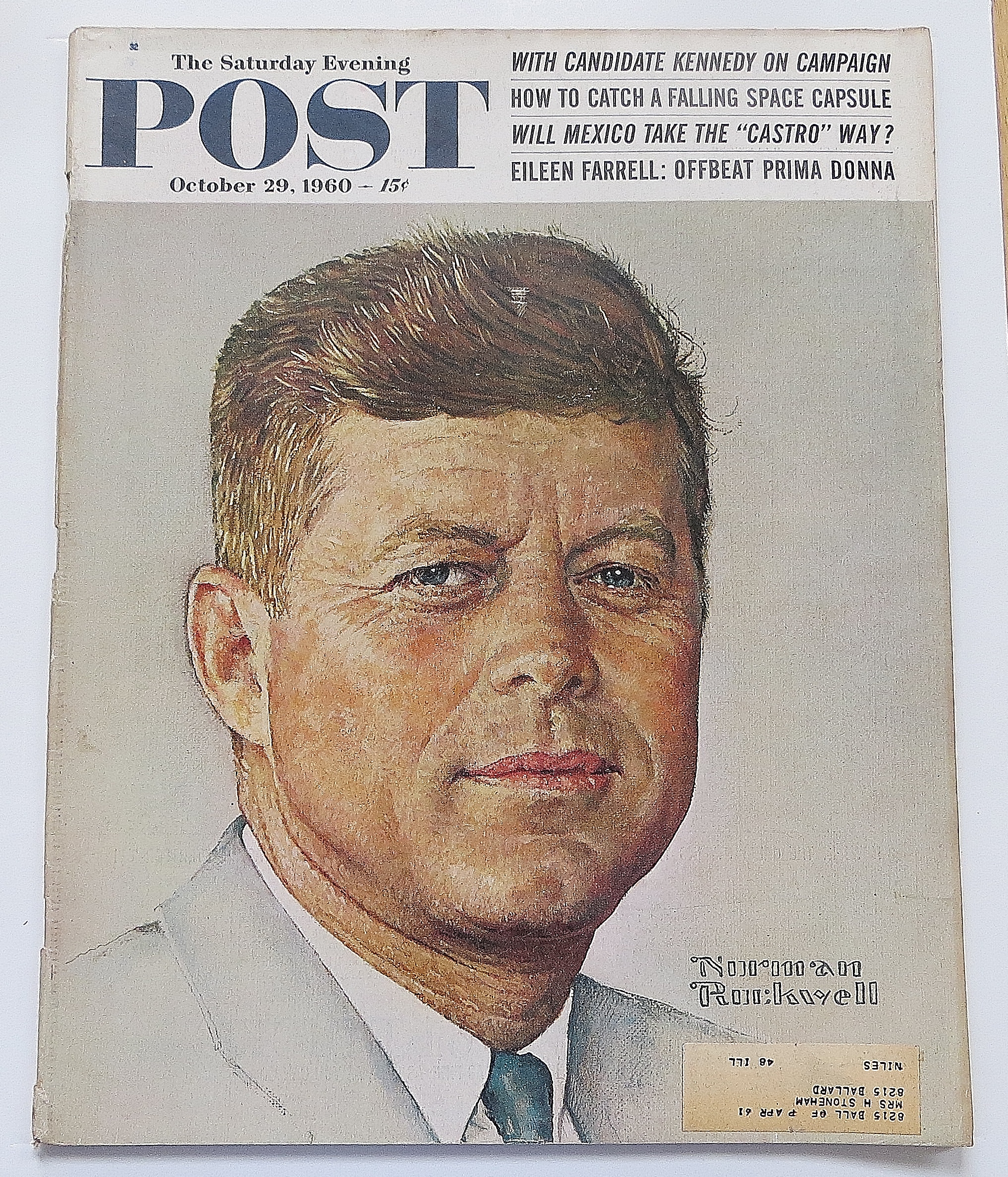 Saturday Evening Post October 29, 1960 Kennedy