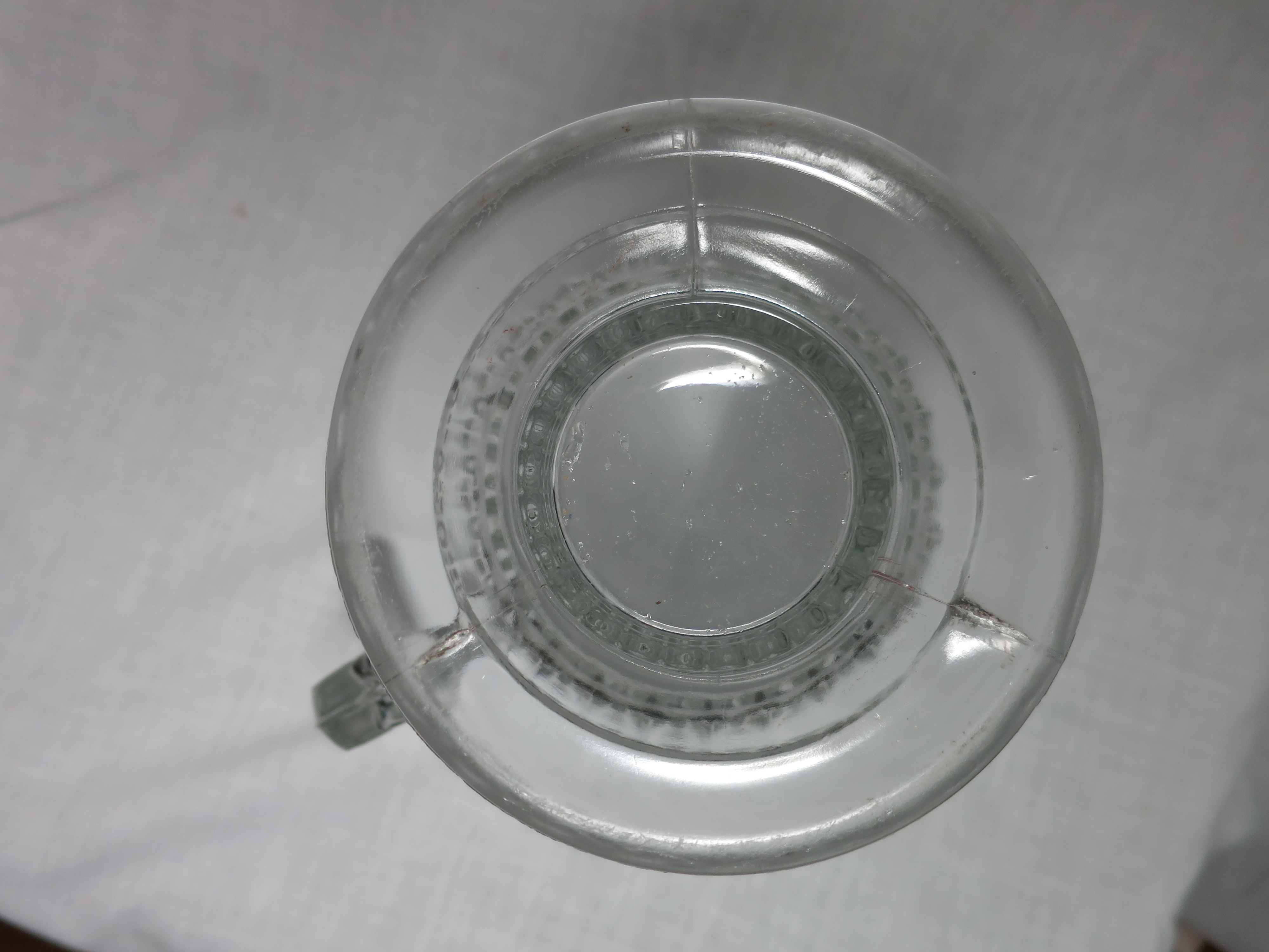 Antique Bullseye Star Pitcher Blown Pressed Cut Glass
