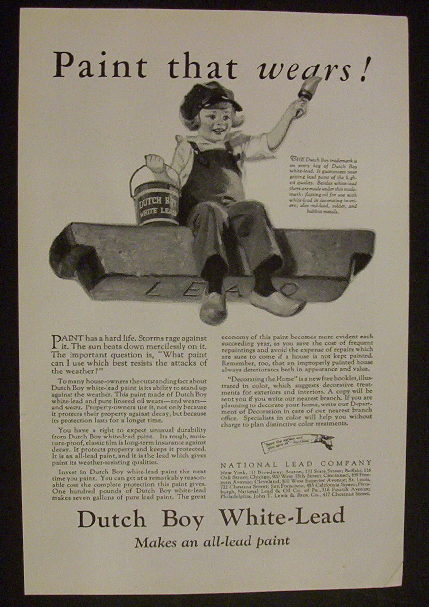 1926 Dutch Boy White - Lead Paint