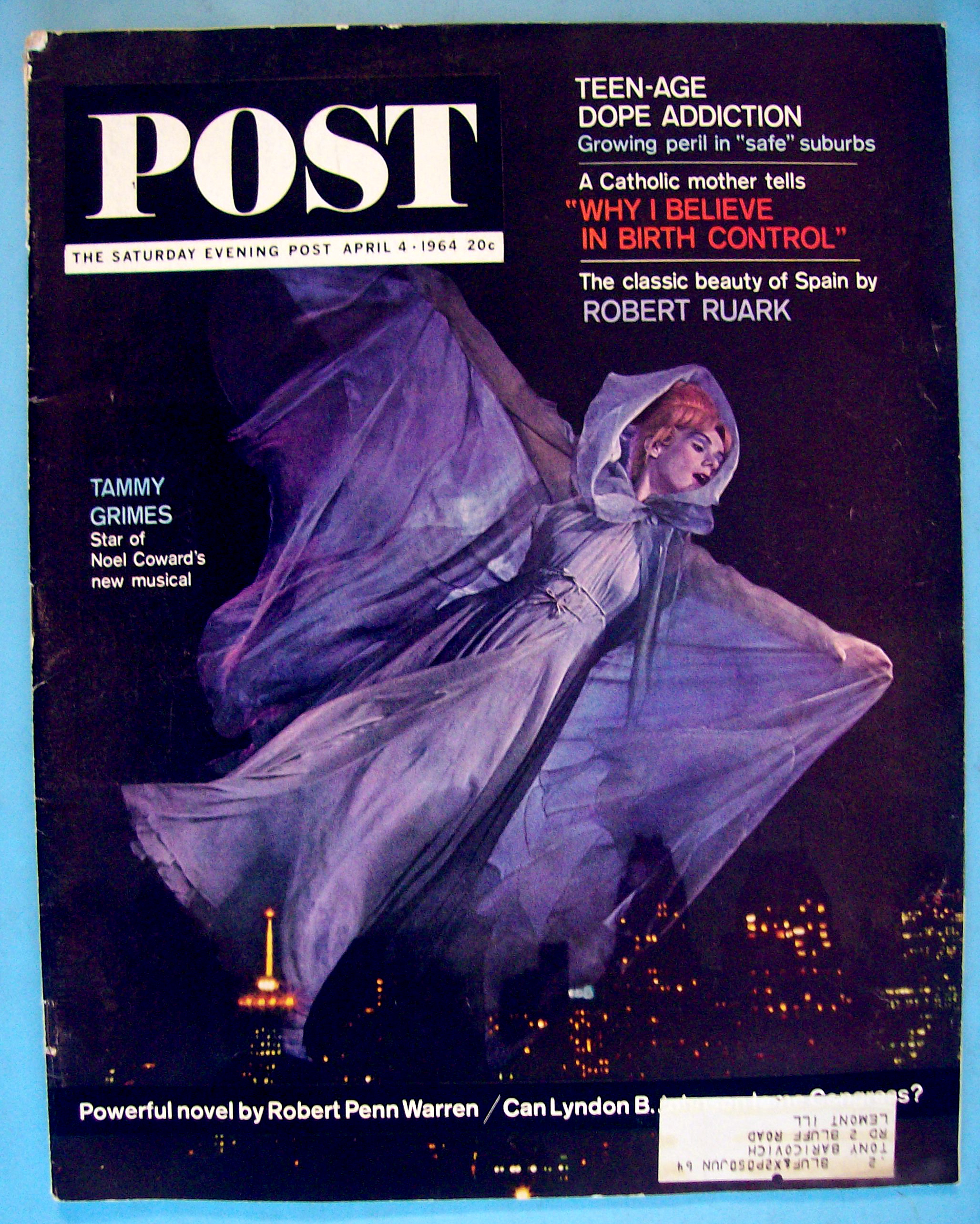 Saturday Evening Post Magazine April 4, 1964 T. Grimes
