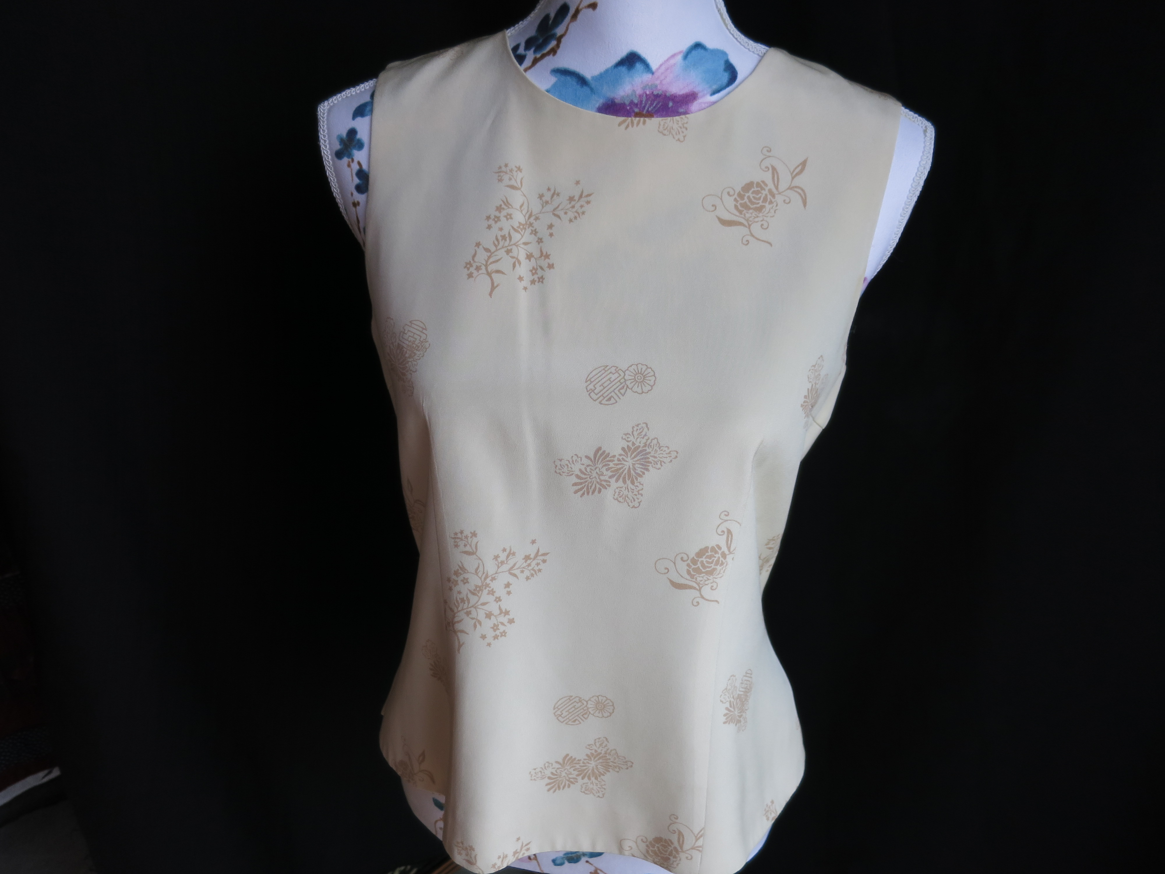 Petite Sophisticate Silk Tank Top Formal Wear Size M