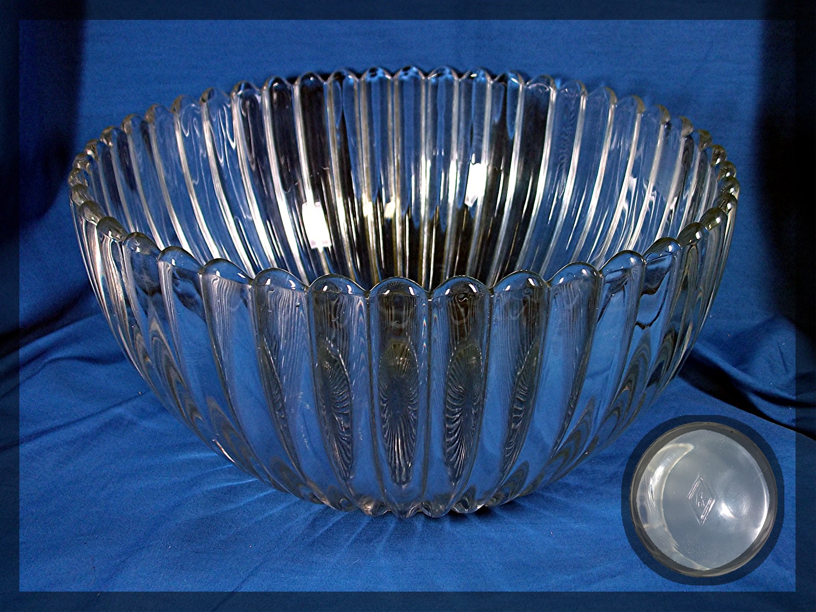 Punch Bowl 11 glasses and ladle Heisey Glass