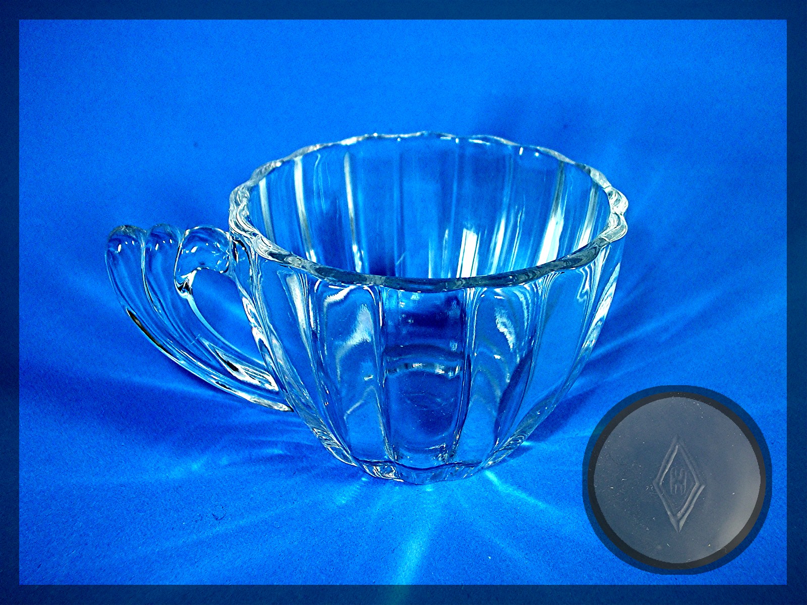Punch Bowl 11 glasses and ladle Heisey Glass