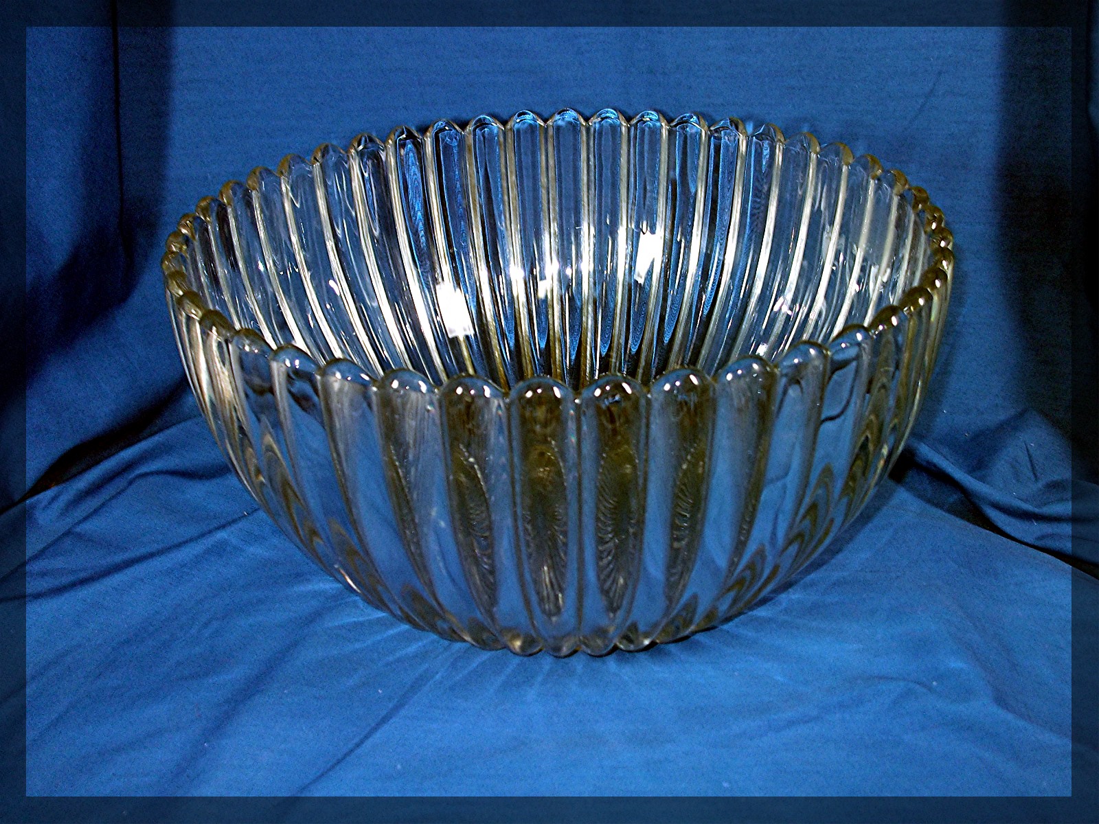 Punch Bowl 11 glasses and ladle Heisey Glass
