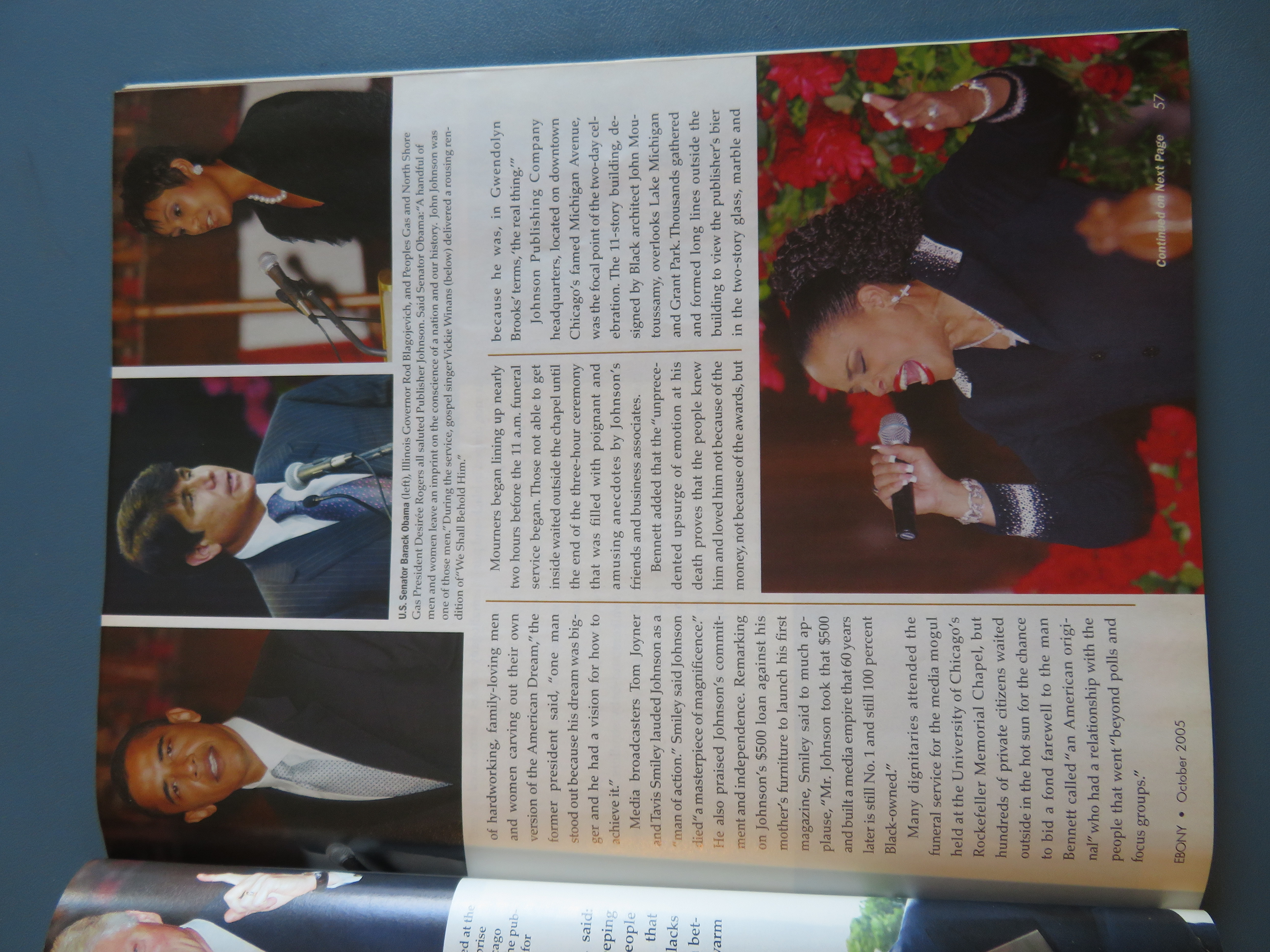 Ebony Magazine October 2005 John H Johnson
