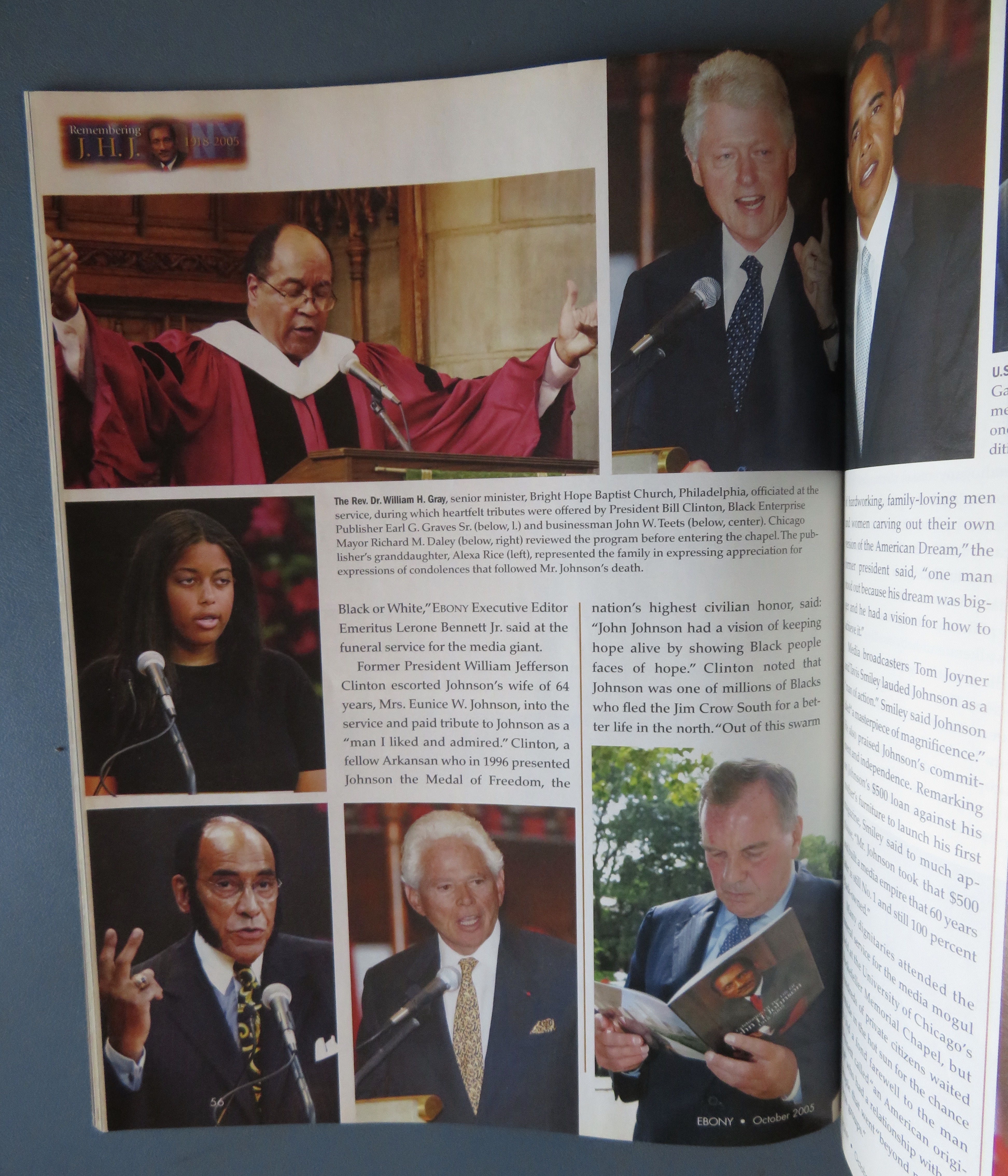 Ebony Magazine October 2005 John H Johnson