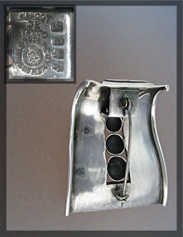 MARGOT VAN VOORHIS Taxco Mexico Sterling Silver Pin