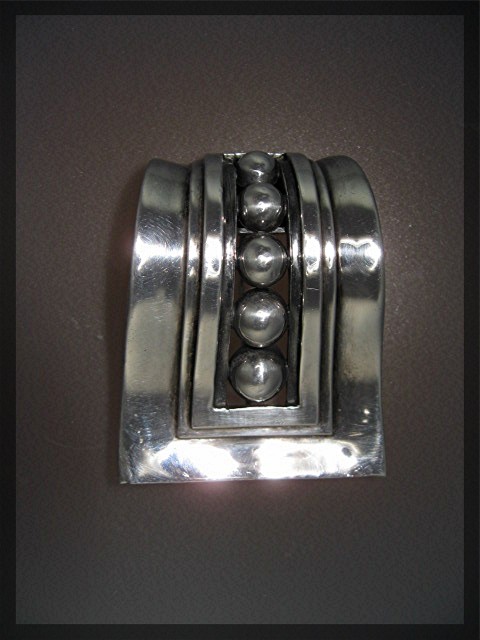 MARGOT VAN VOORHIS Taxco Mexico Sterling Silver Pin