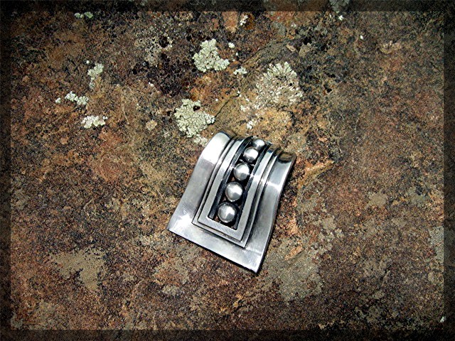 MARGOT VAN VOORHIS Taxco Mexico Sterling Silver Pin