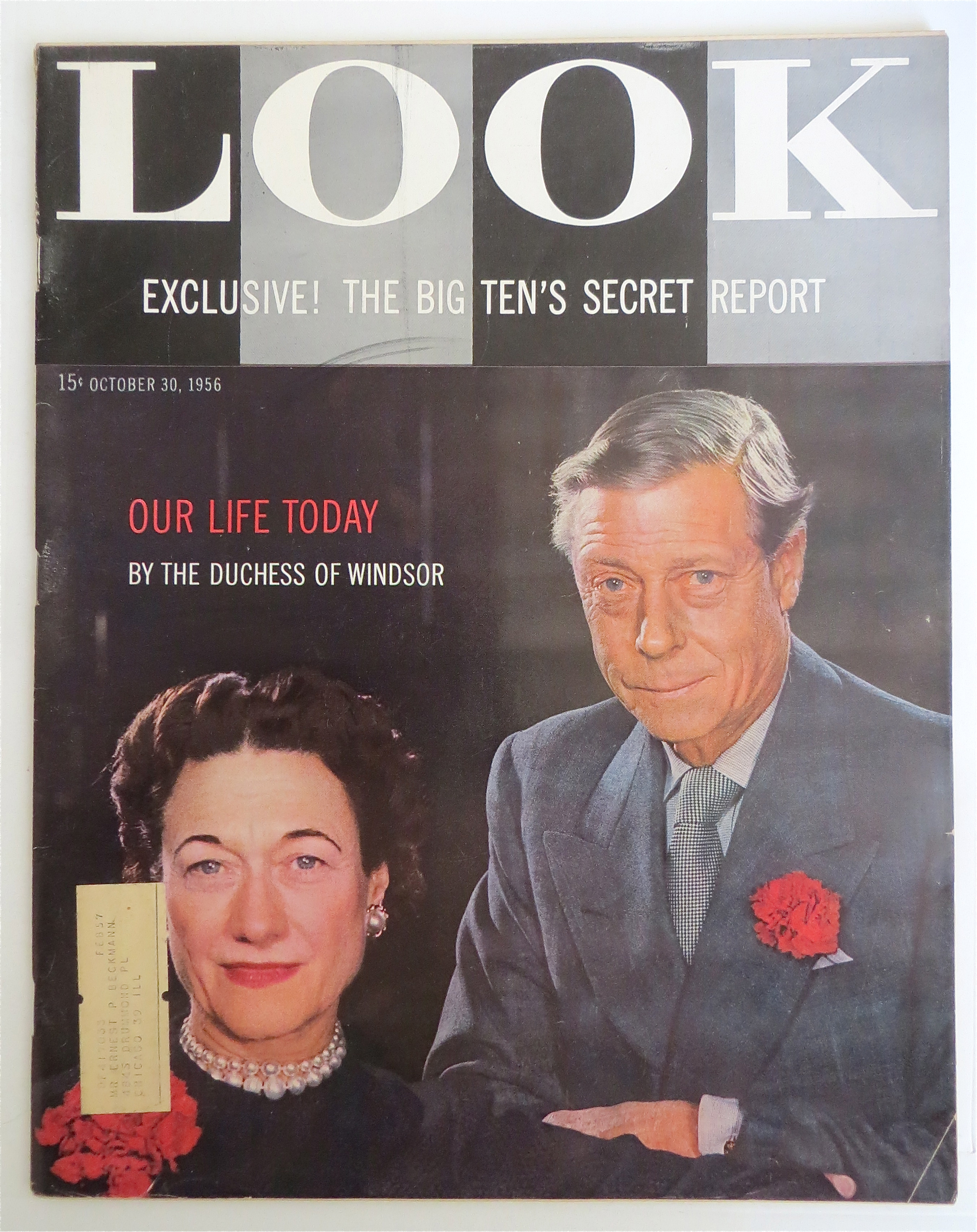 Look Magazine October 30, 1956 Duchess Of Windsor