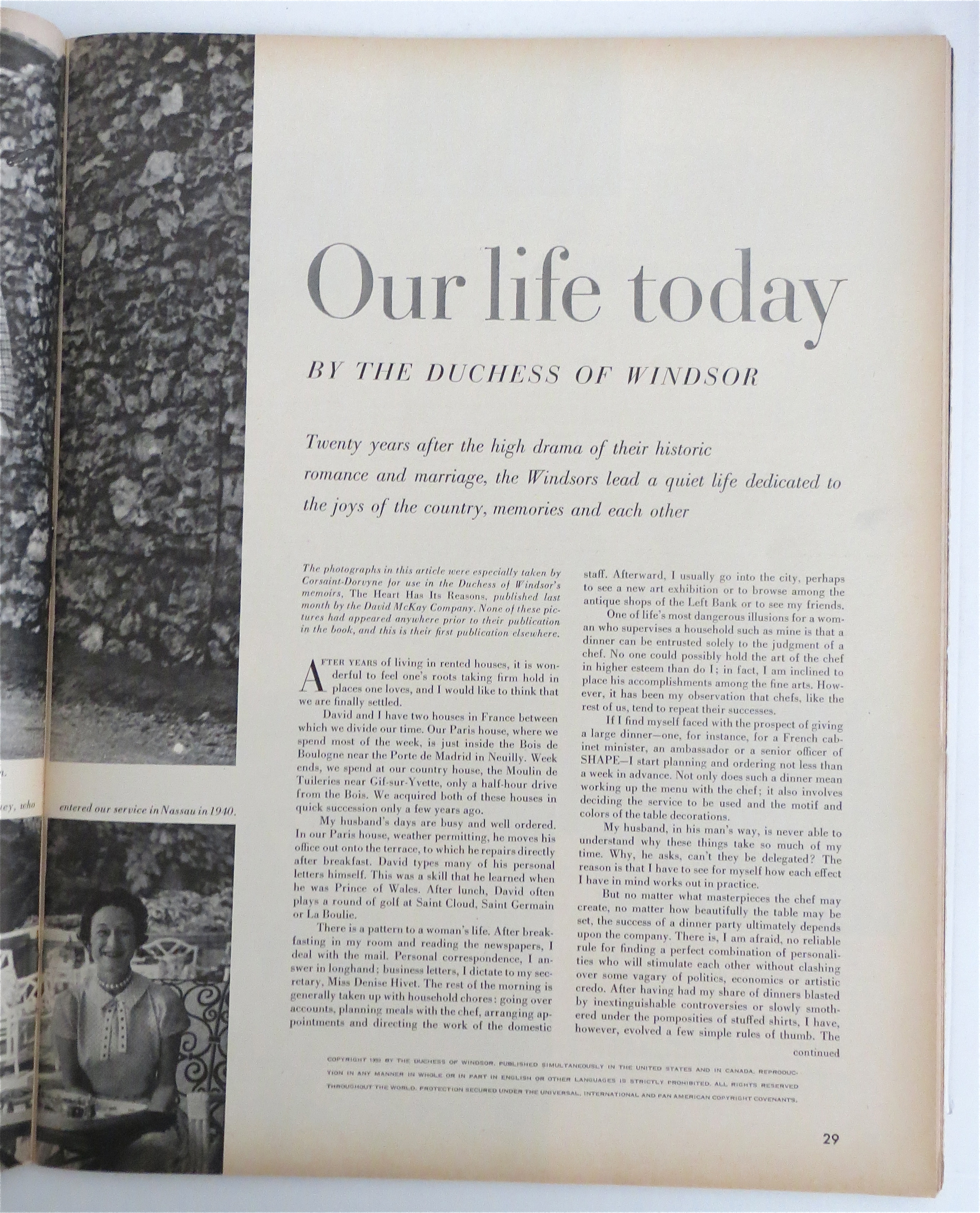 Look Magazine October 30, 1956 Duchess Of Windsor
