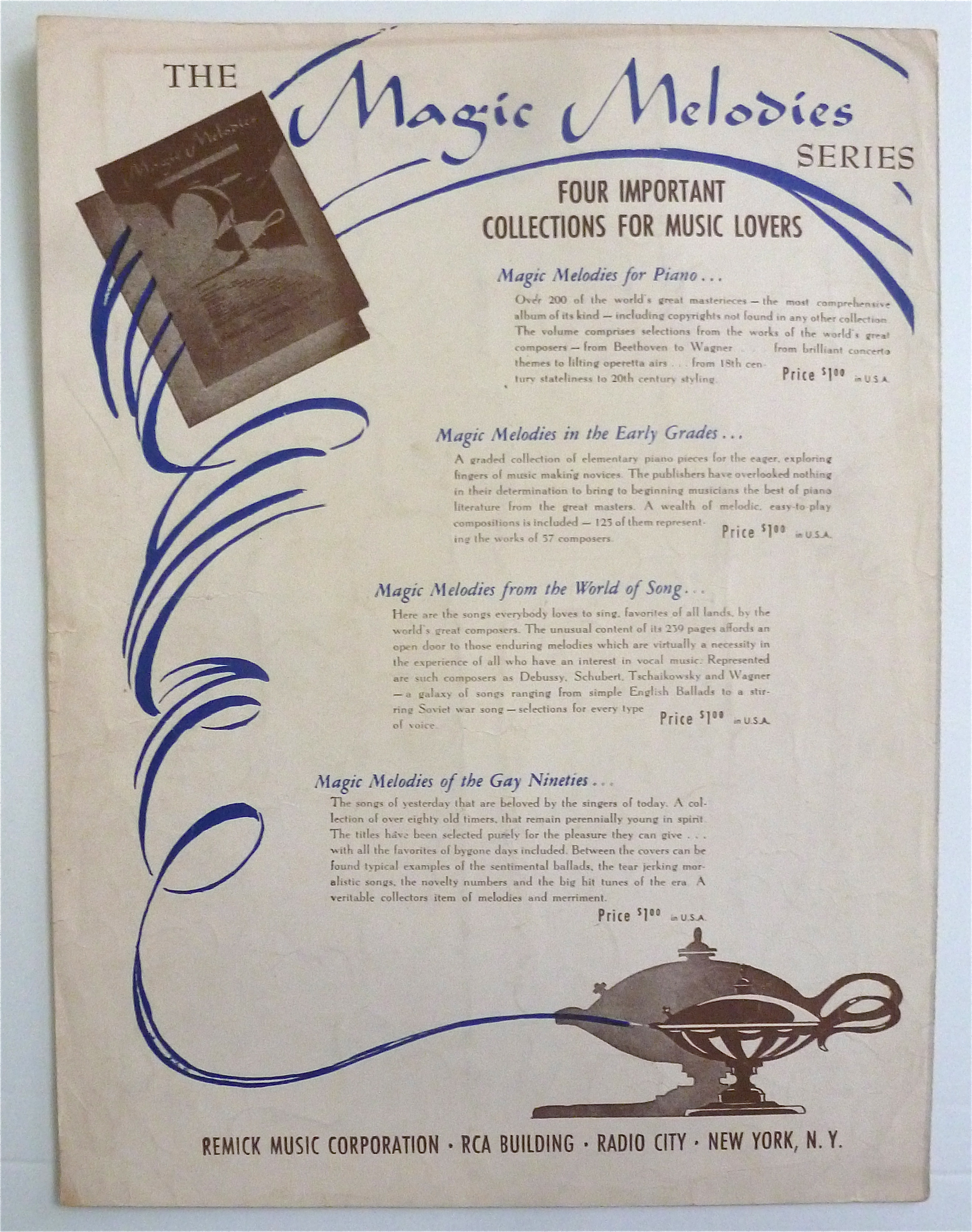 Sheet Music For 1945 One More Tomorrow