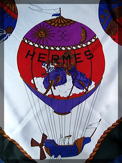 Silk scarf HERMES Style  Paris 100%