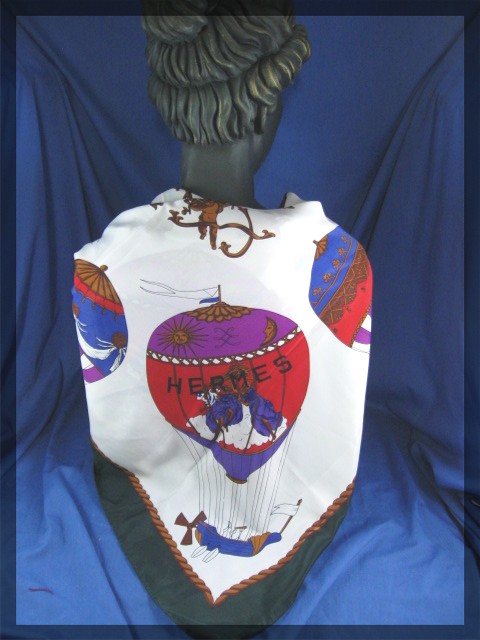 Silk scarf HERMES Style  Paris 100%