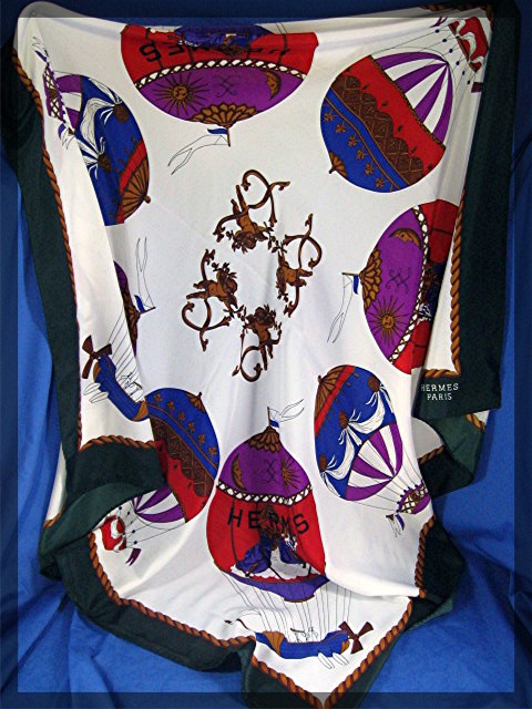 Silk scarf HERMES Style  Paris 100%