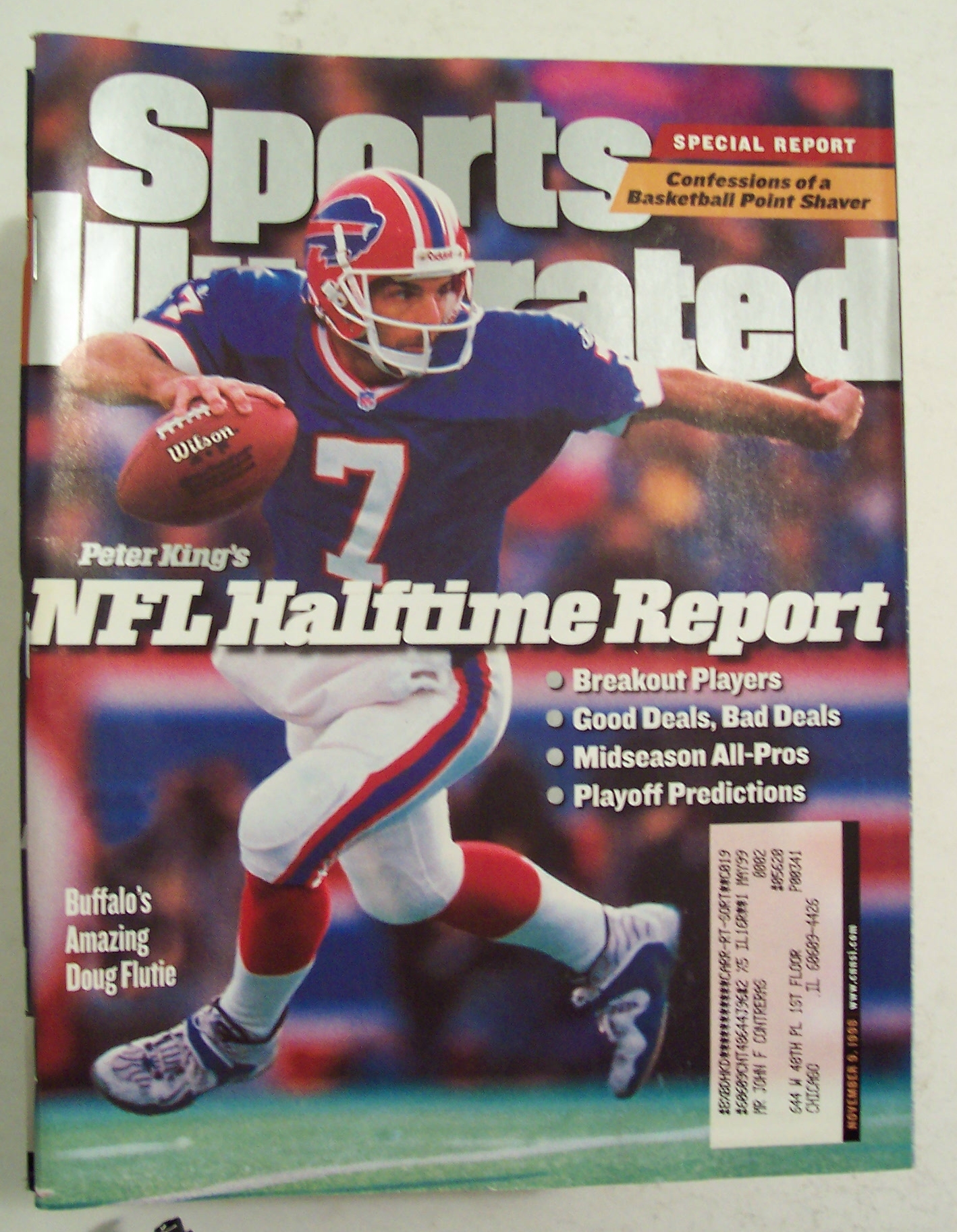 Sports Illustrated Magazine-November 9, 1998-NFL