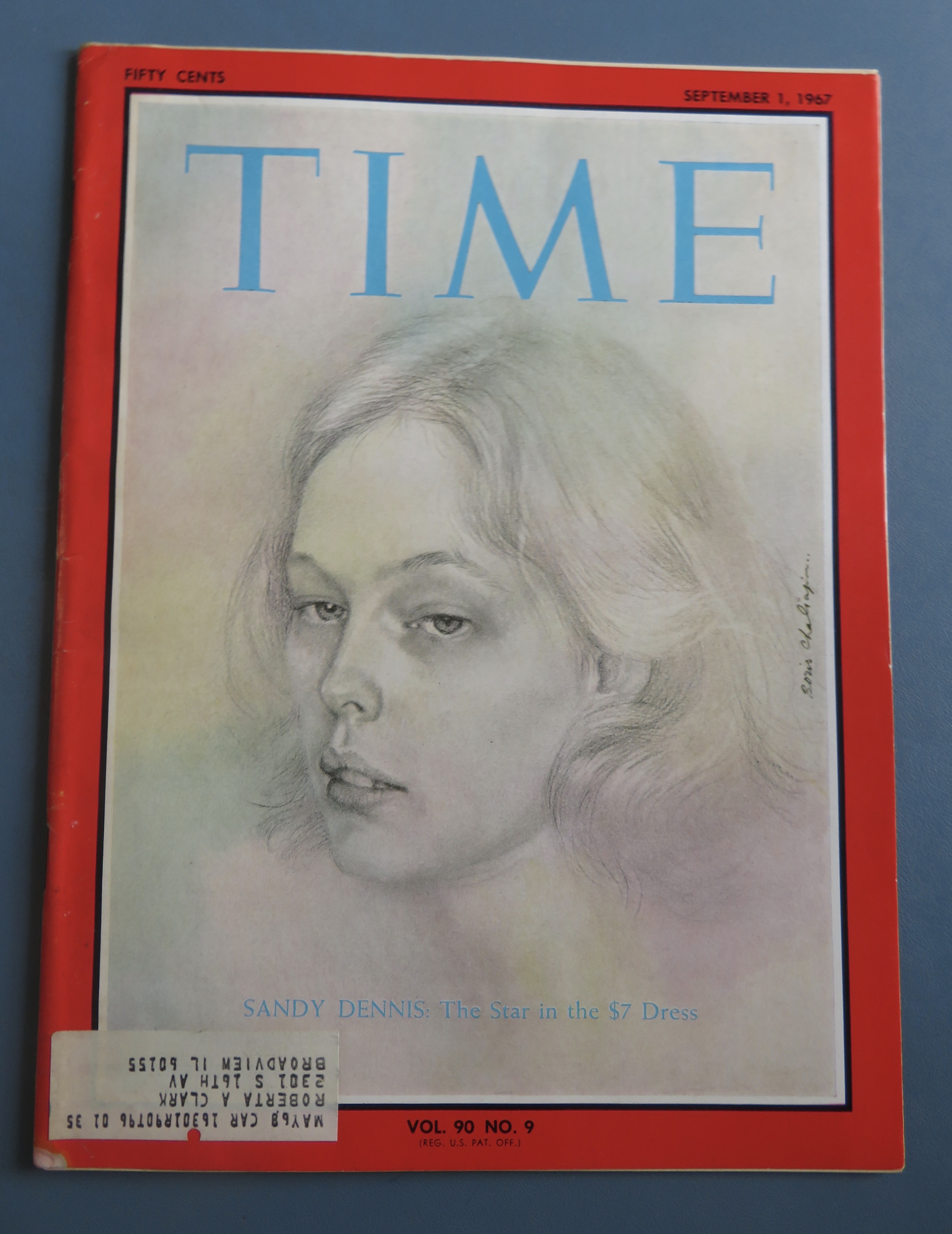 Time Magazine September 1, 1967 Sandy Dennis