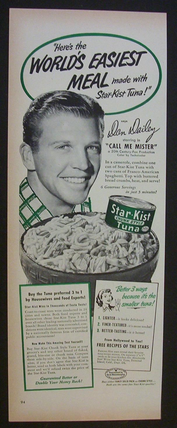 1951  Star - Kist  Tuna  with  Dan  Dailey