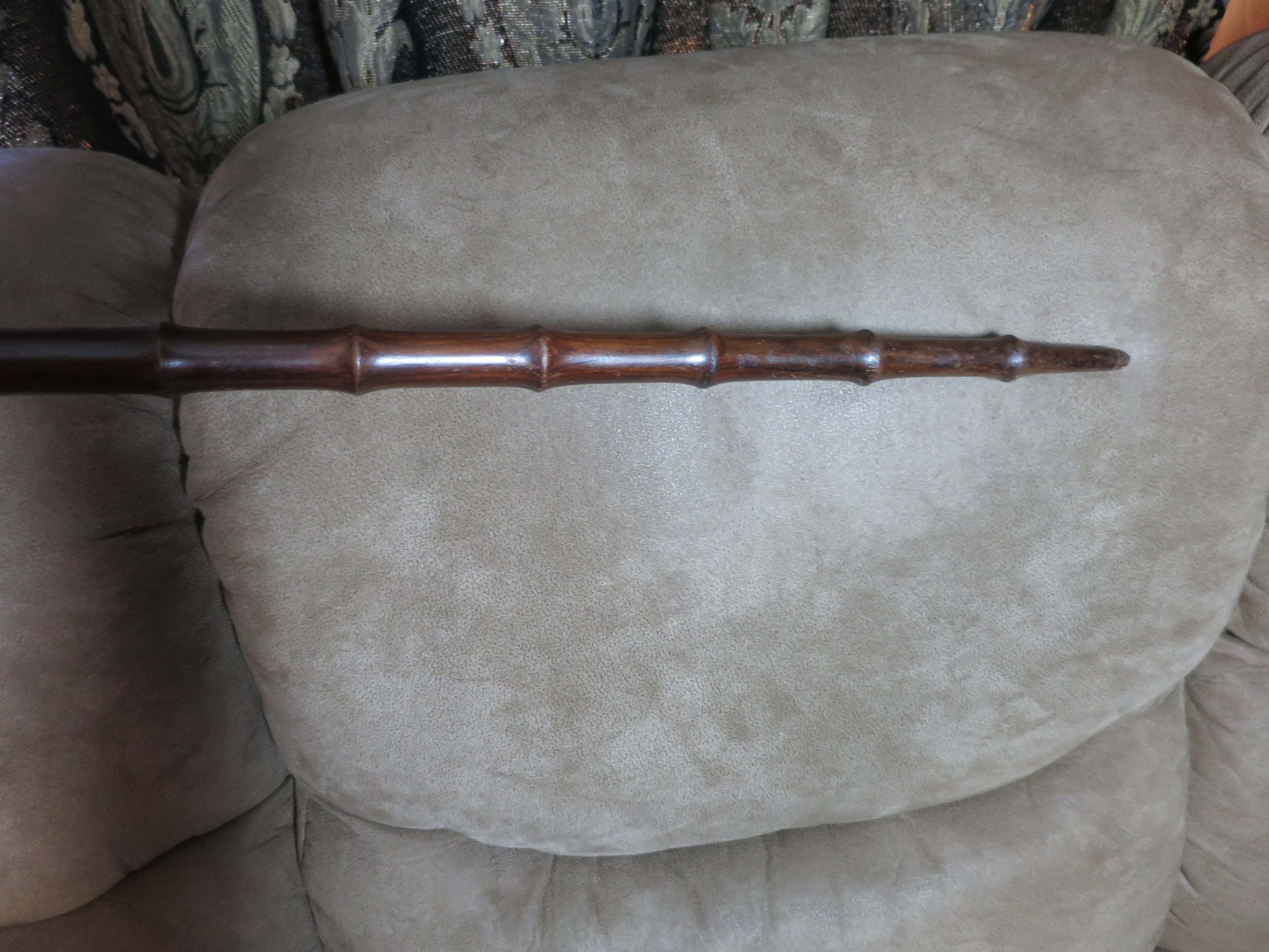 Chinese Boxwood Walking Stick Dragon Head Crutch